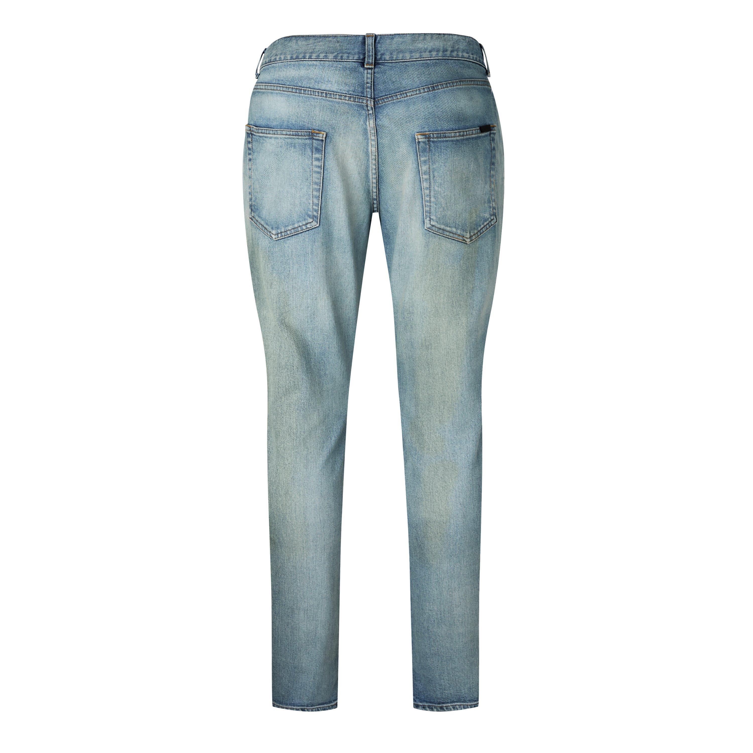 Santa Blue - Saint Laurent - Distressed Skinny Jeans - 6