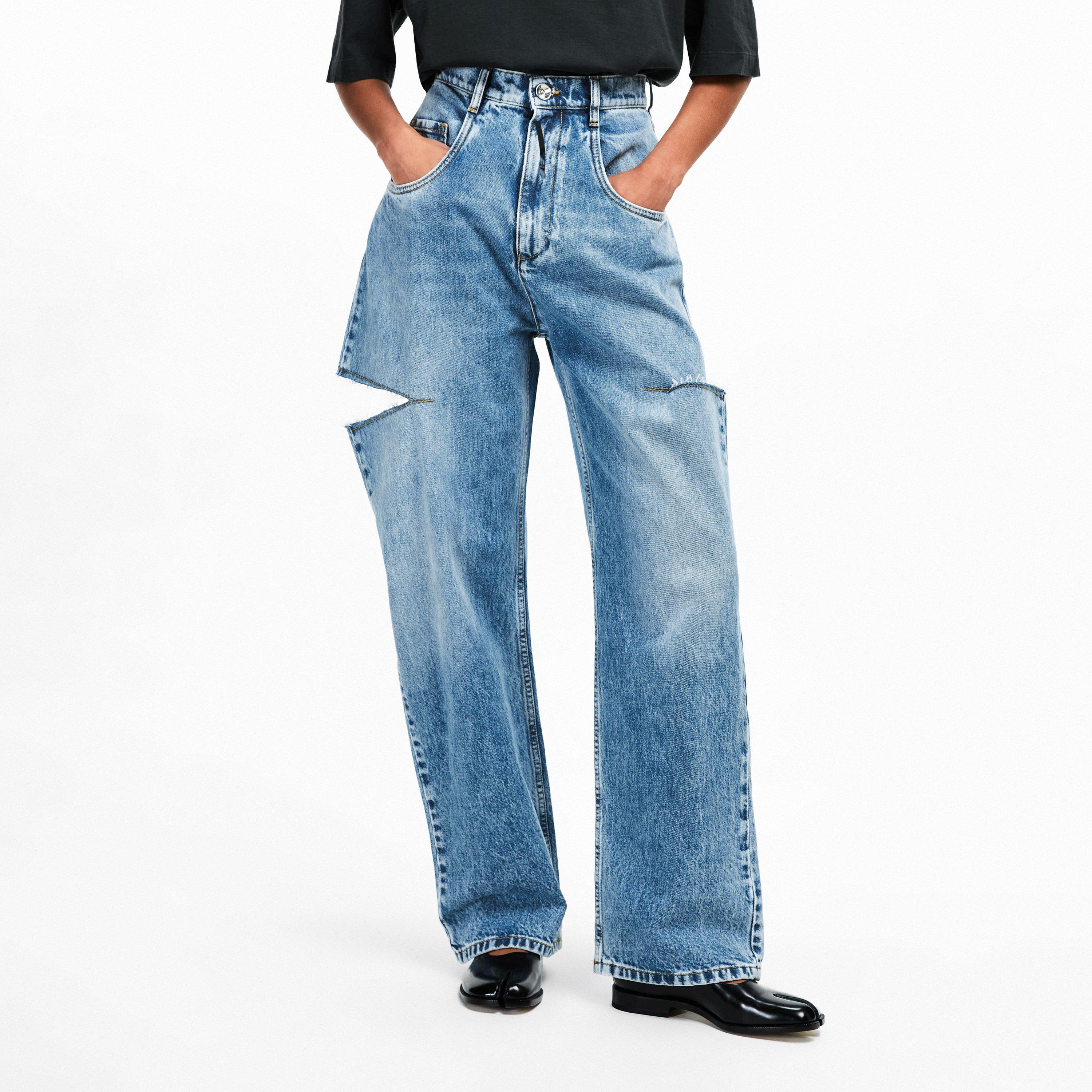 Denim - Maison Margiela - Denim Jeans With Slash Details. - 3