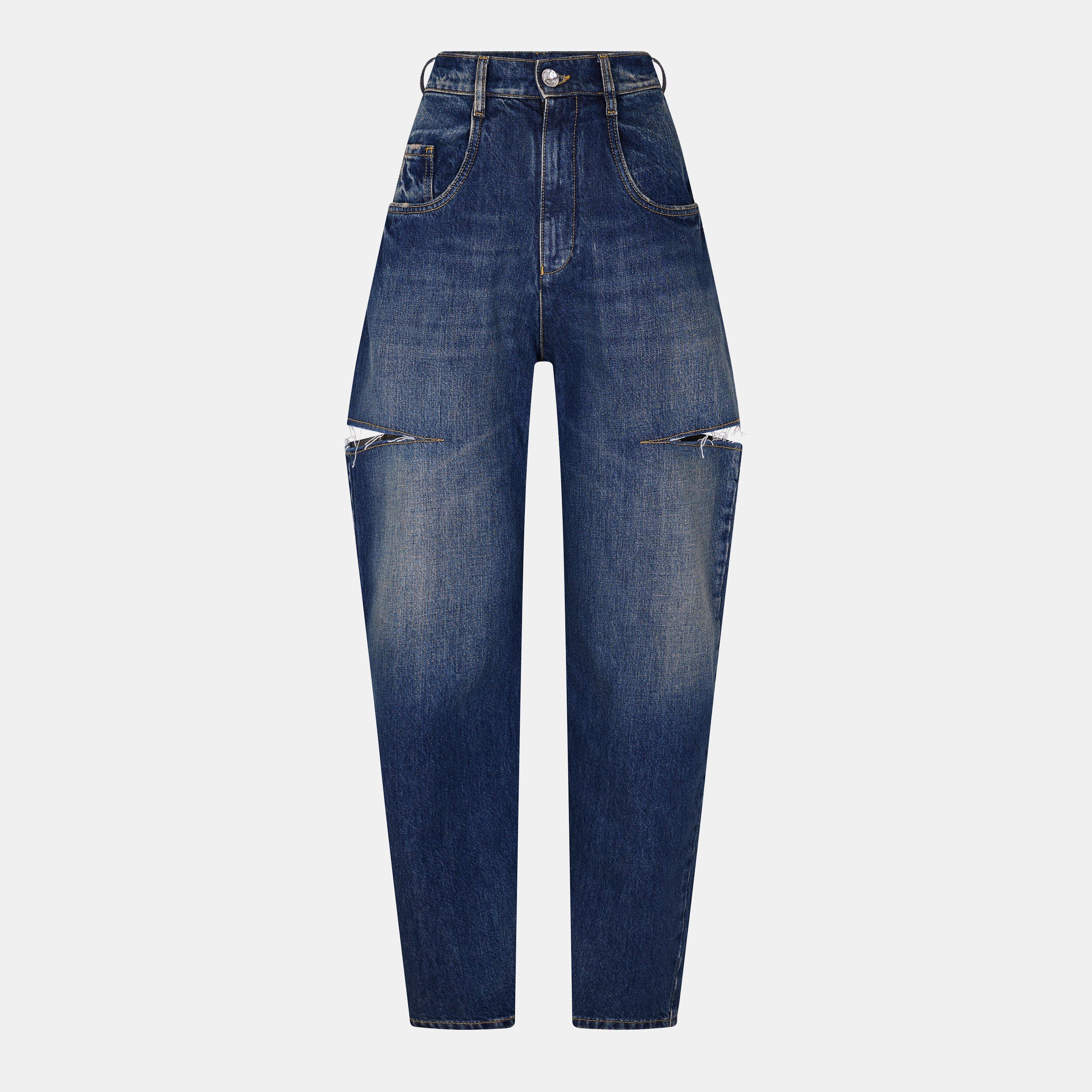 Maison Margiela Denim Jeans With Slash Details. | Flannels Maison Margiela Denim Jeans With Slash Details. | Flannels