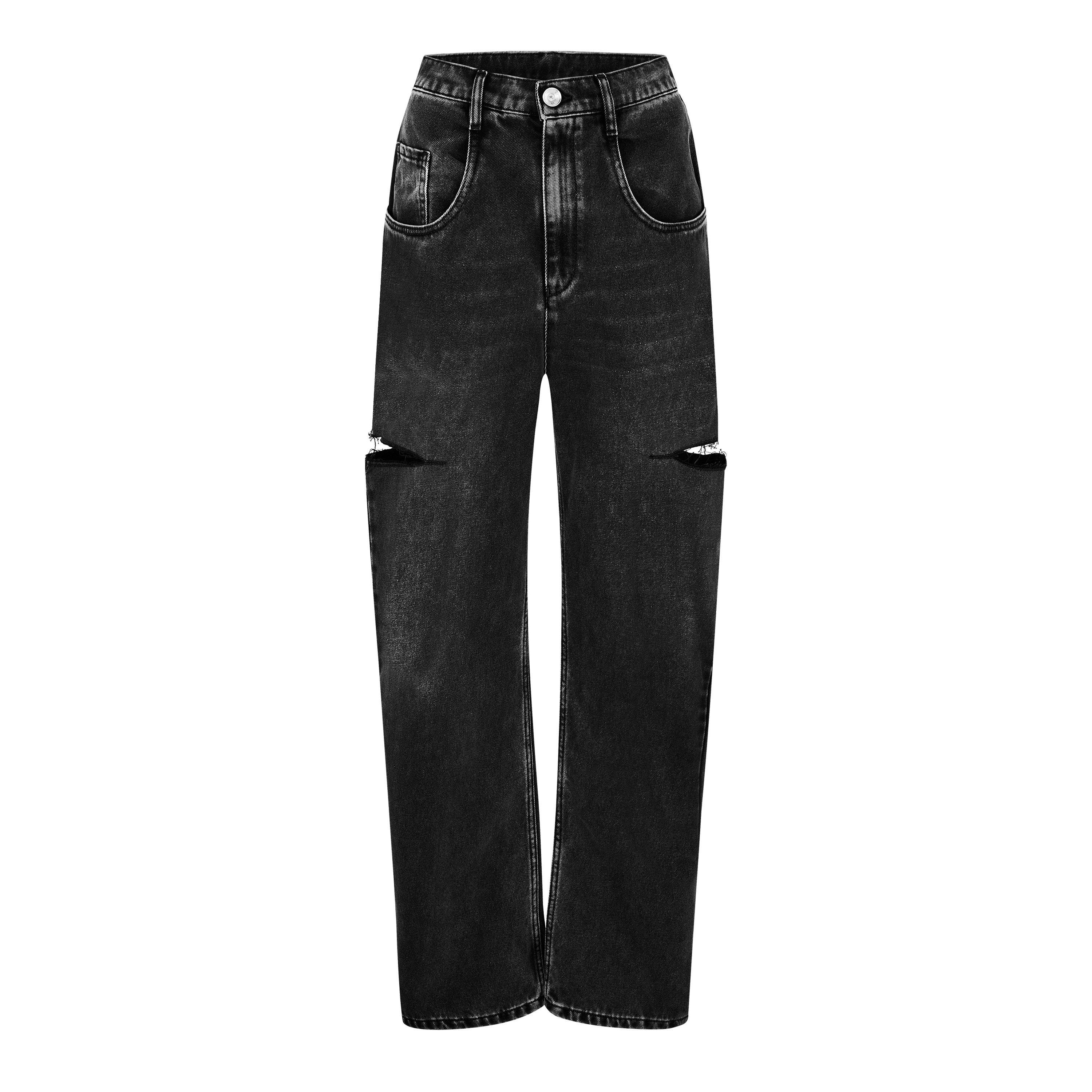 Maison Margiela | Denim Jeans With Slash Details | Wide