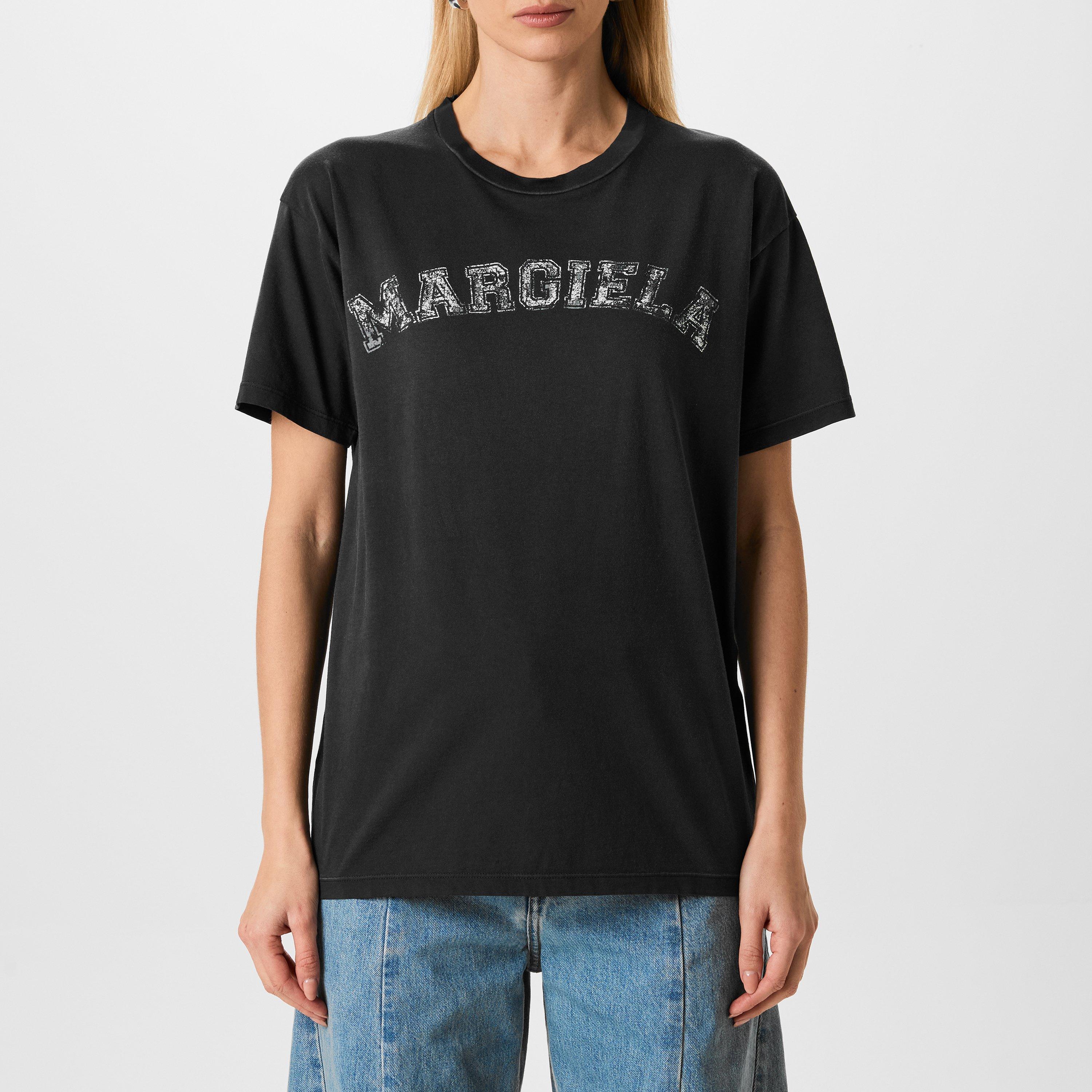 Washed Black - Maison Margiela - Logo Print T-Shirt - 1