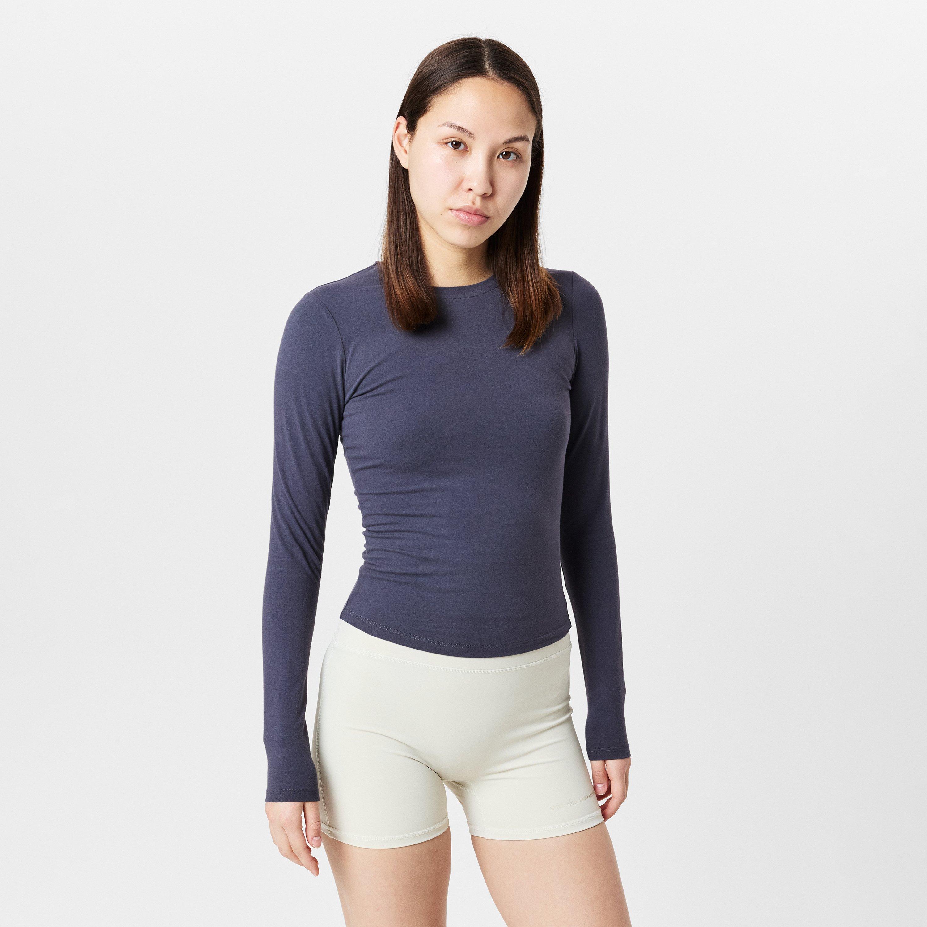 urban grey - Sweaty Betty - Women's Essentials Sculpture Long-Sleeve T-Shirt - 2