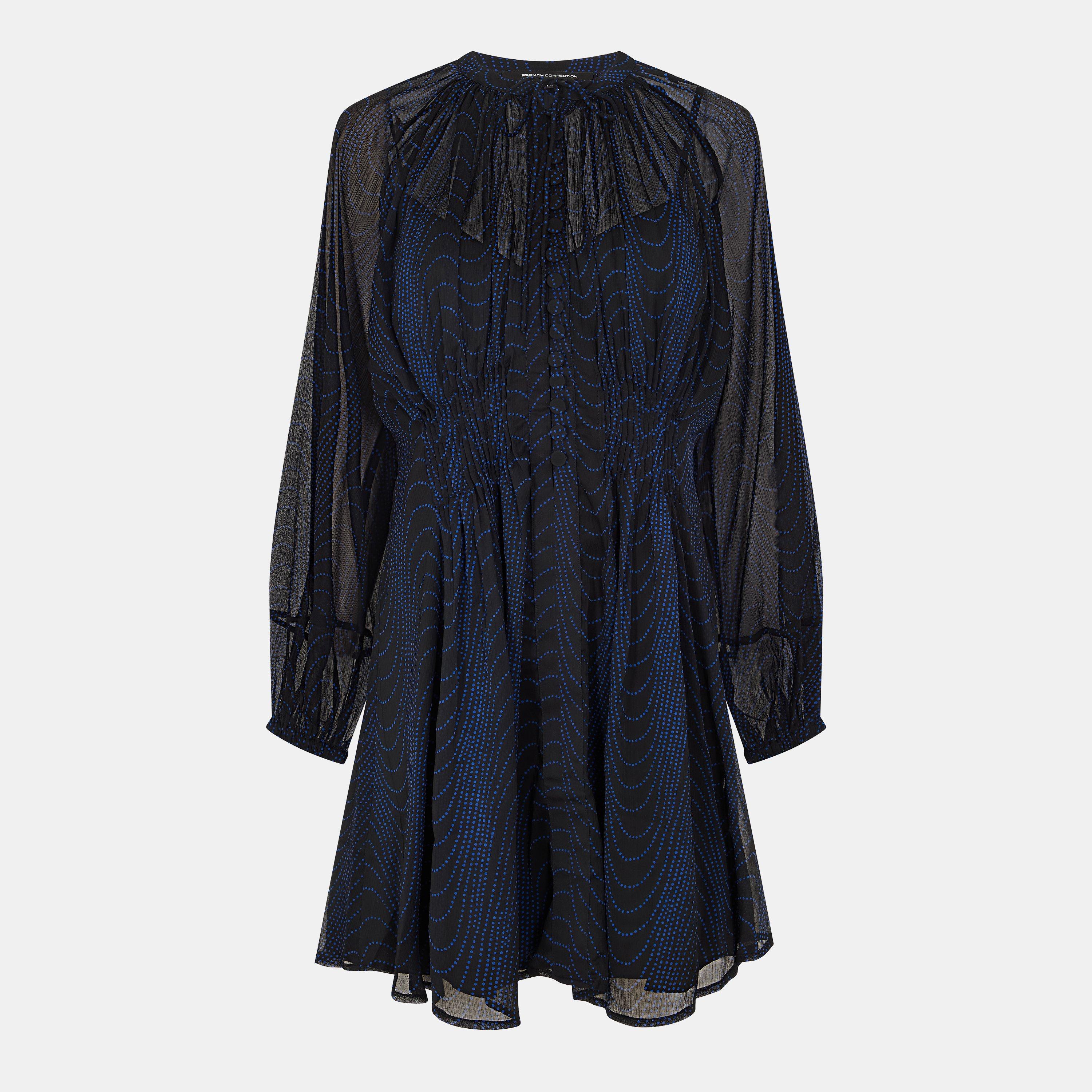 Blackout - French Connection - Women's Grace Artemis Smock Dress - 1