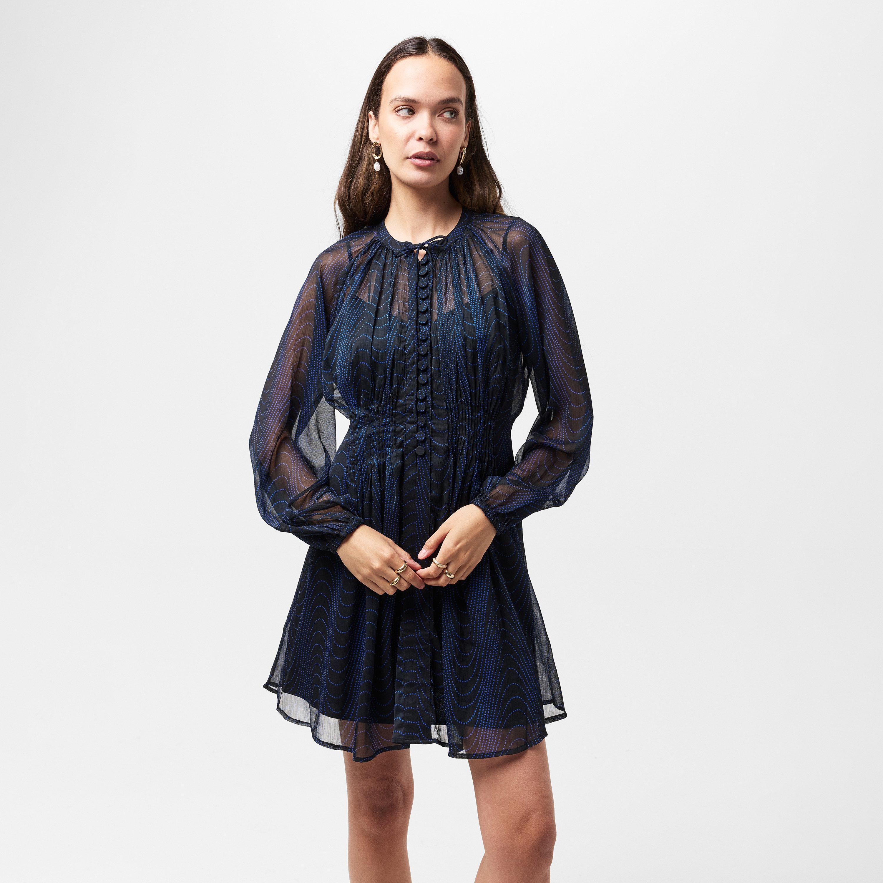 Blackout - French Connection - Women's Grace Artemis Smock Dress - 3
