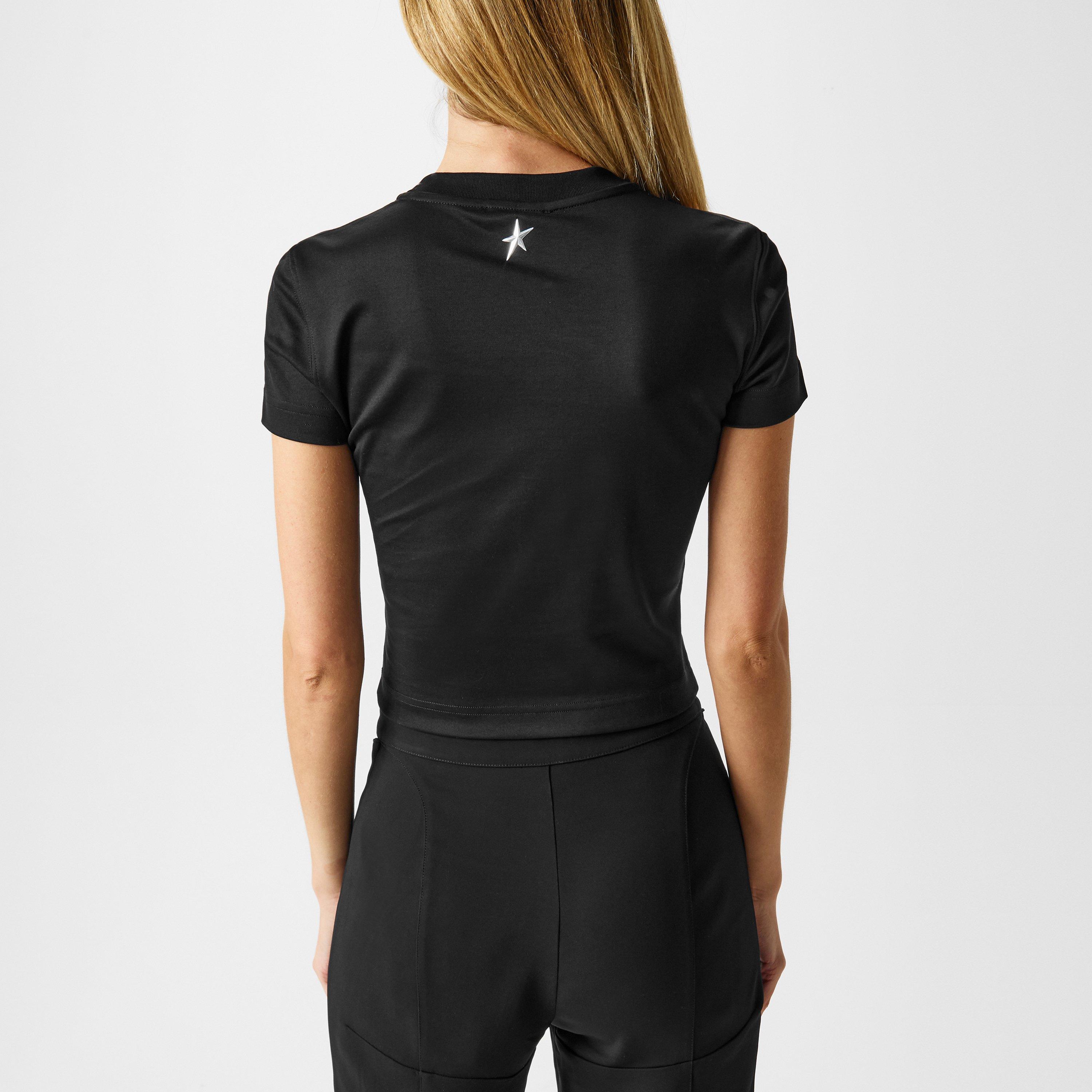 Black - Mugler - Women's Slim Fit T-Shirt - 3