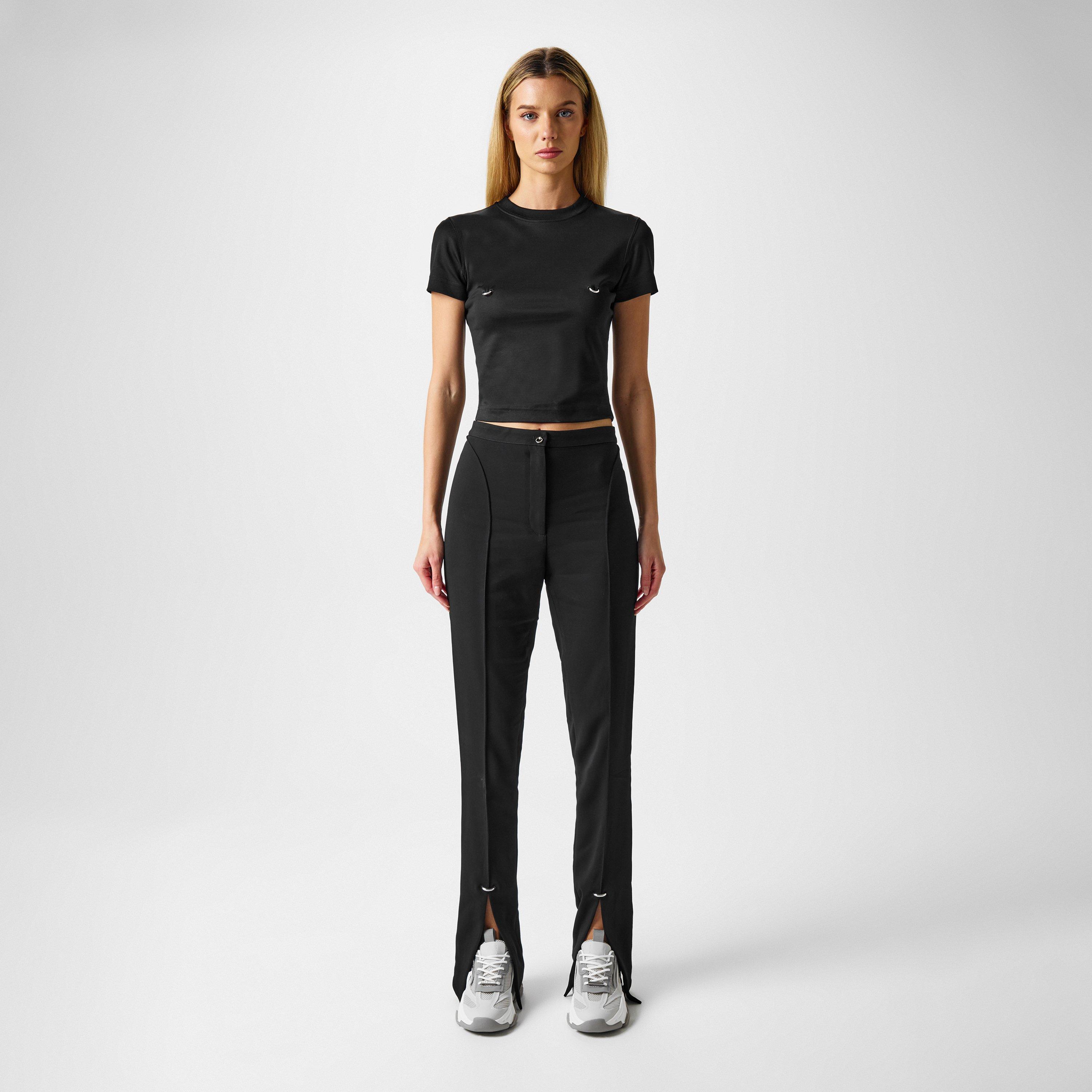 Black - Mugler - Women's Slim Fit T-Shirt - 4