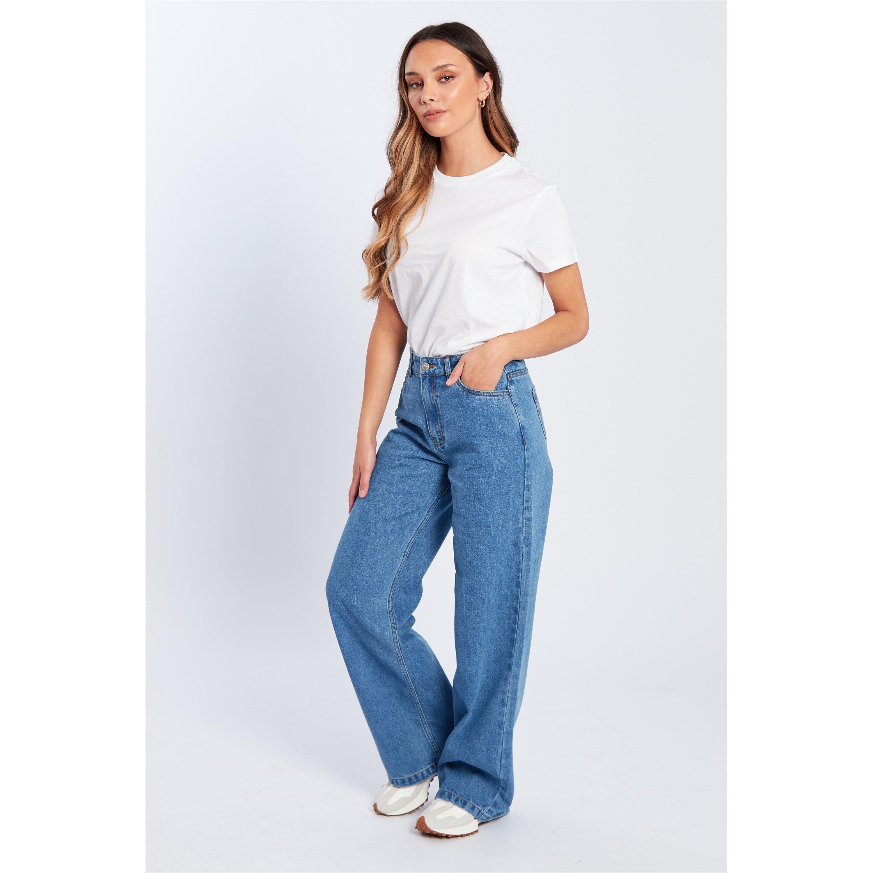 Lavagem clara - Be You - Women's BeYou Wide Leg Jeans - 6