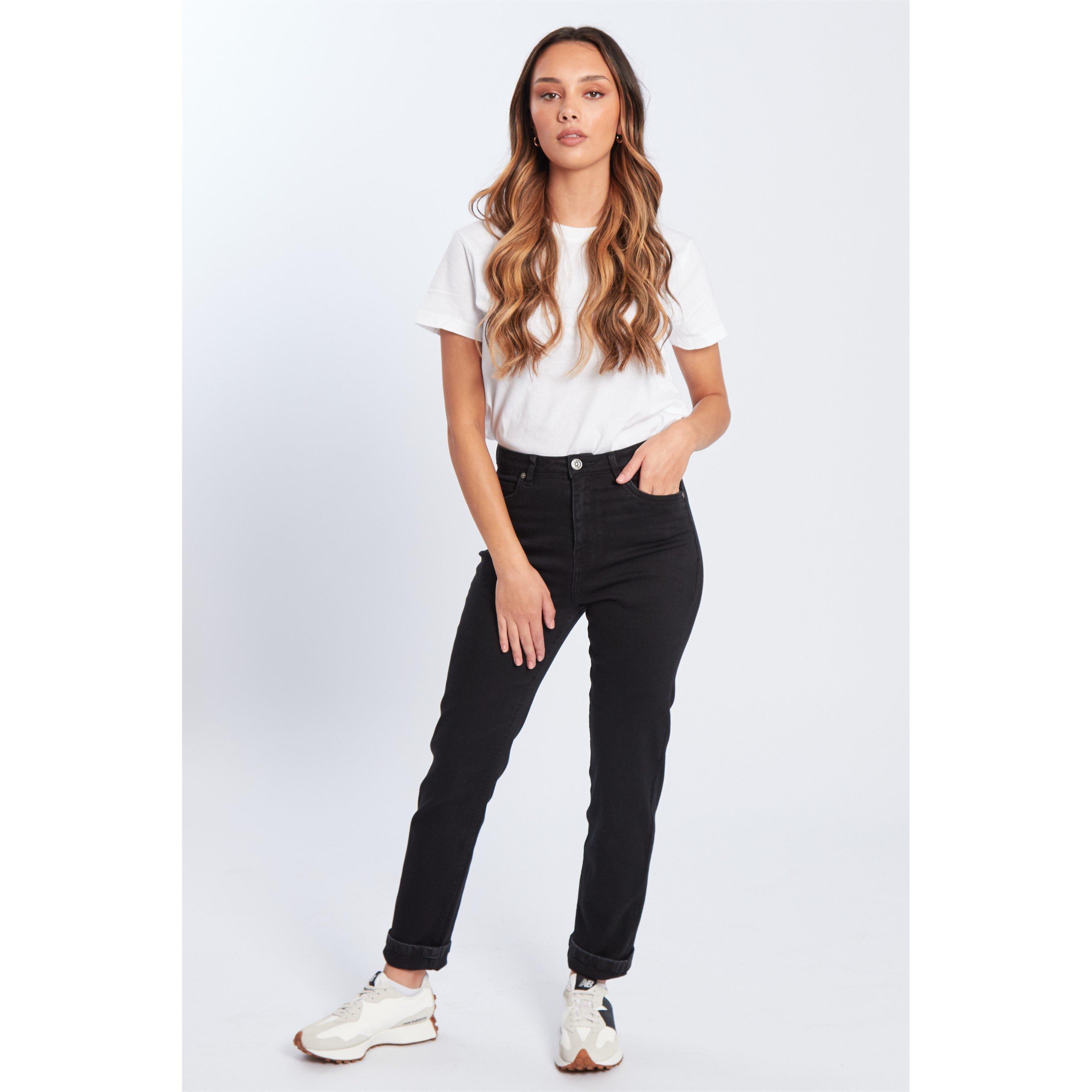 Black - Be You - Women's BeYou Mom Straight Leg Jeans - 2