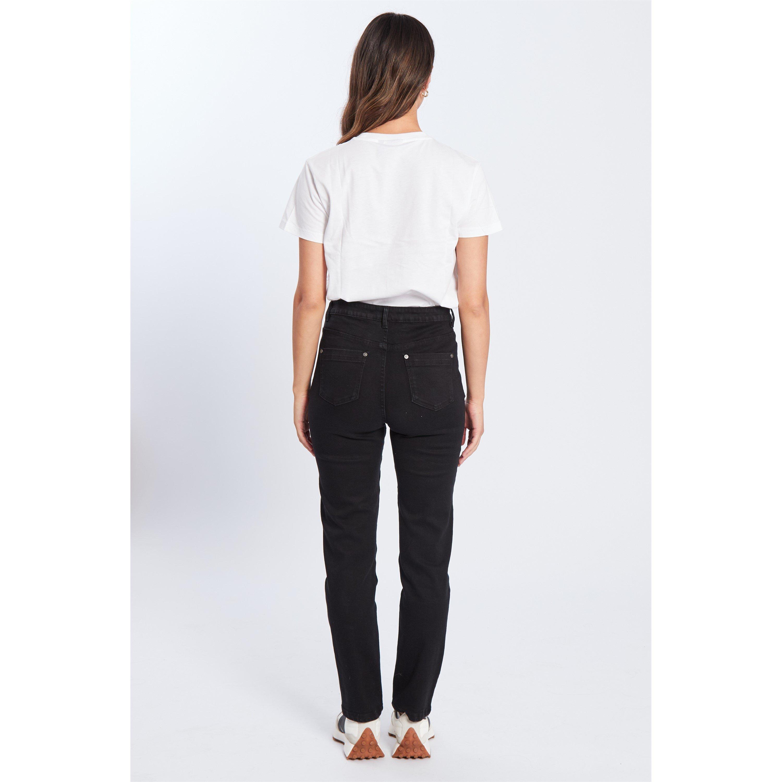 Black - Be You - Women's BeYou Mom Straight Leg Jeans - 3