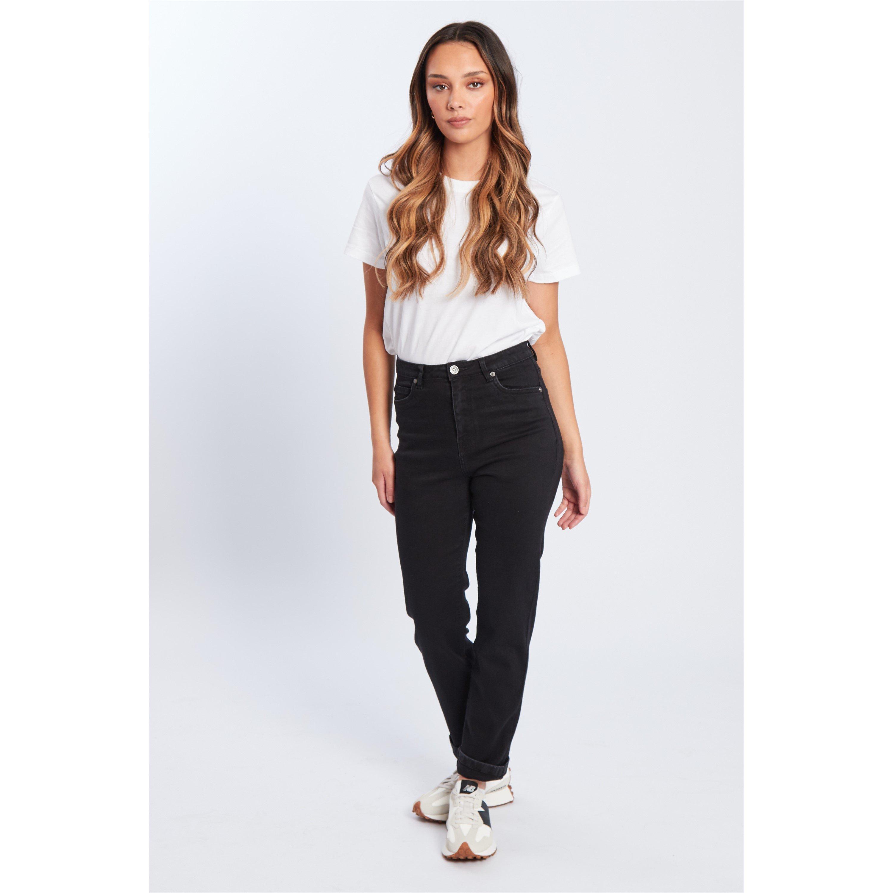 Black - Be You - Women's BeYou Mom Straight Leg Jeans - 6
