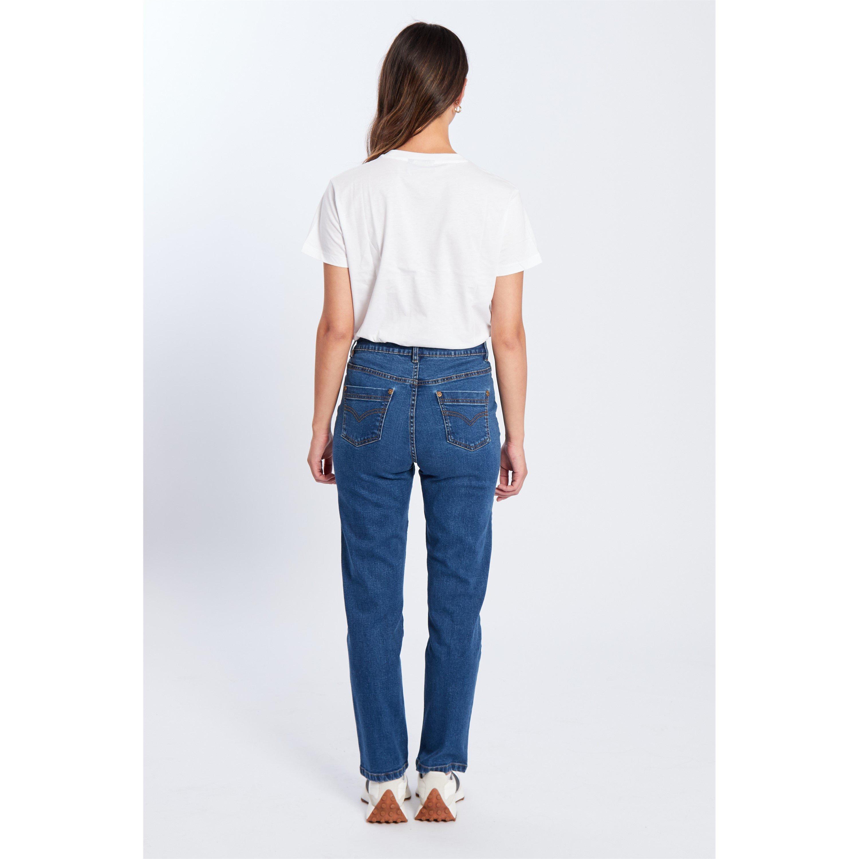 Lavagem Média - Be You - BeYou Mom Straight Leg Jeans - 3