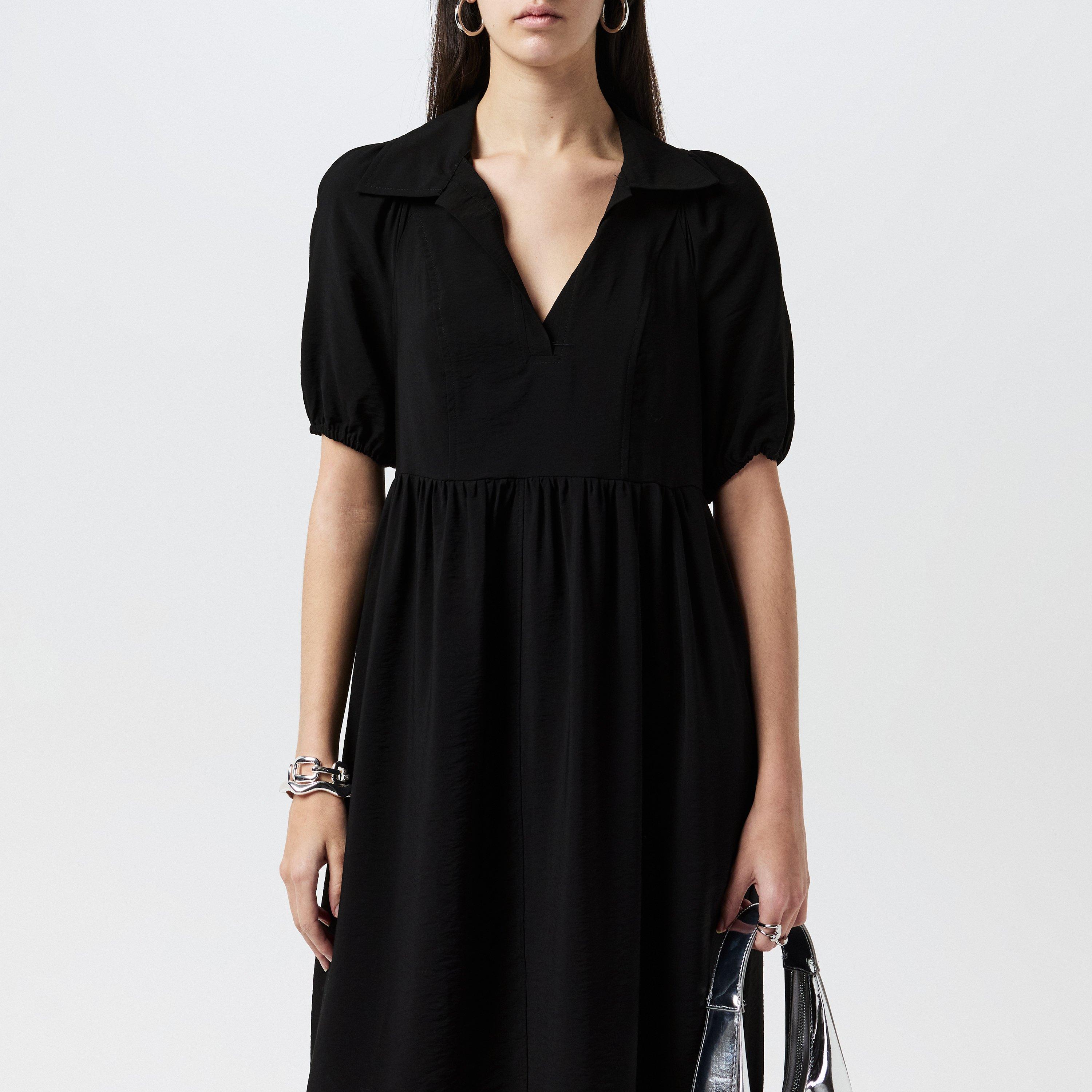 Black - Nobodys Child - Hebe Shirt Dress - 4
