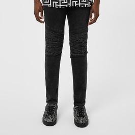 Balmain Distressed Slim Leg Jeans