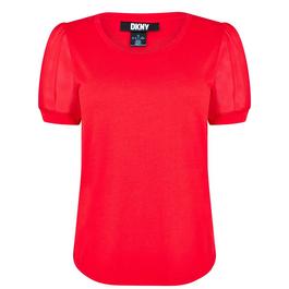 DKNY Puff Sleeve T Shirt