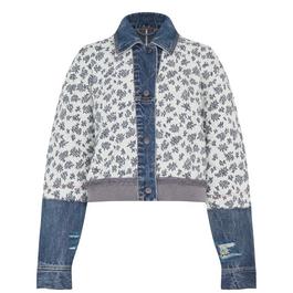 Free People Ditsy Denim Jacket