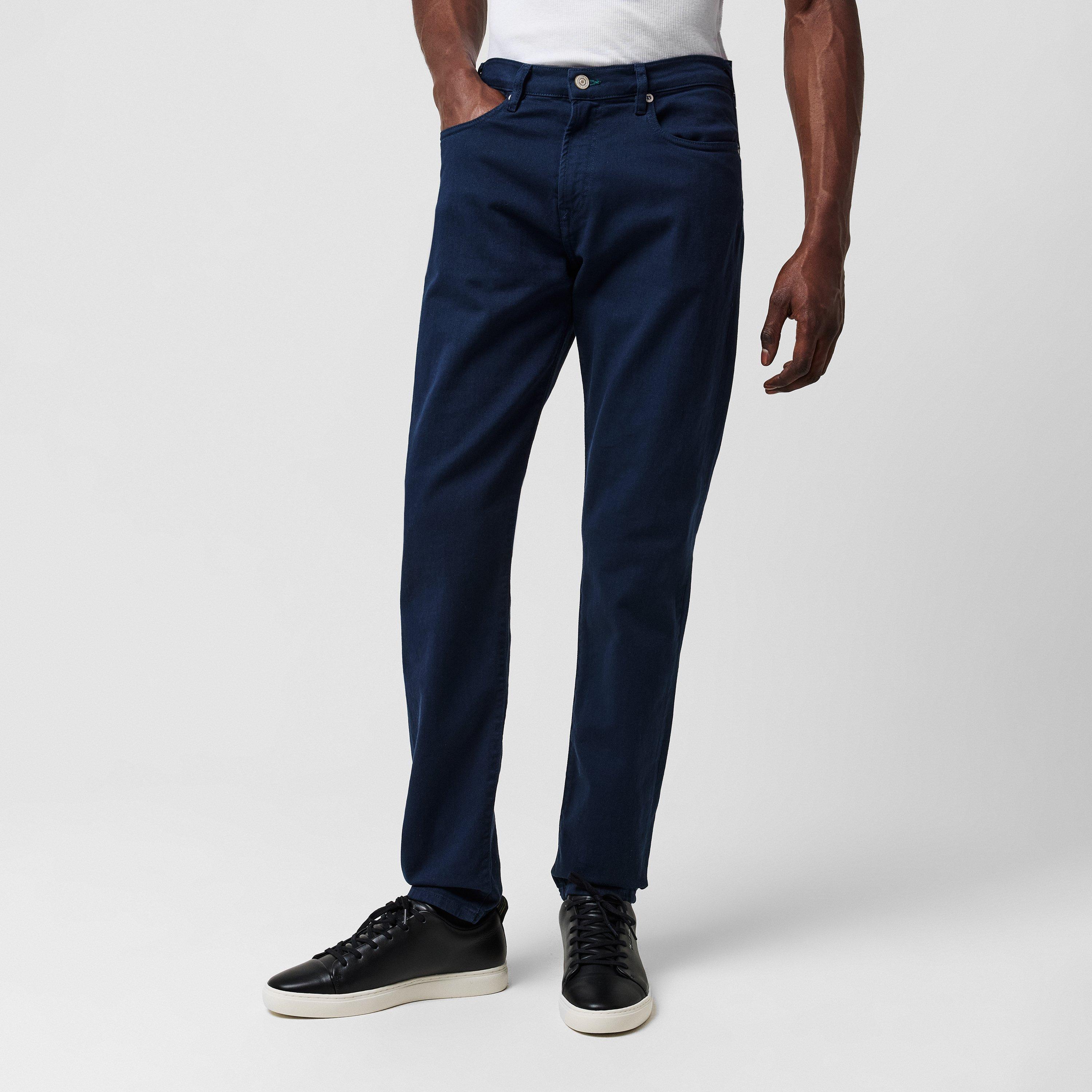 Navy 49 - PS Paul Smith - Garment Dyed Tape Jeans - 3