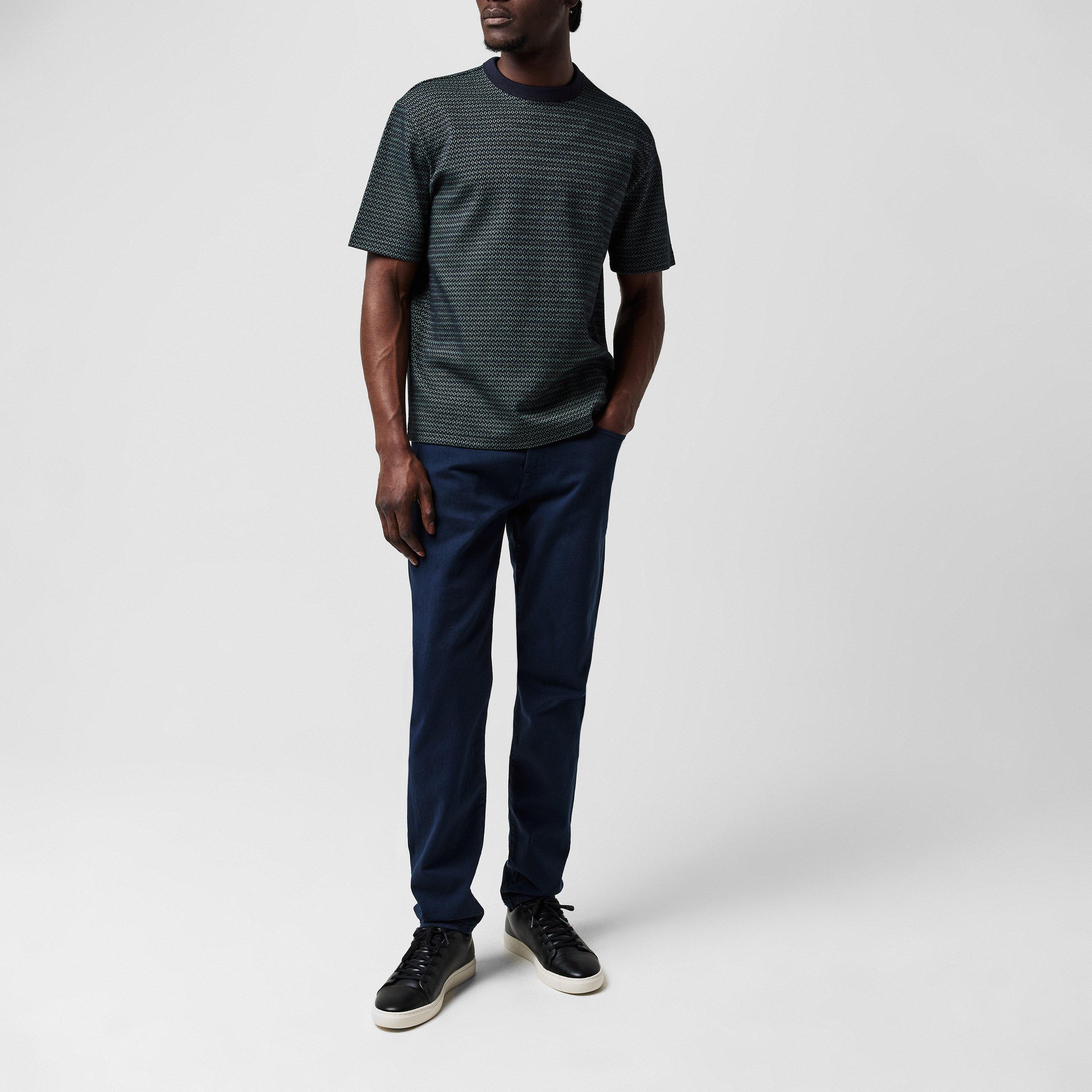 Navy 49 - PS Paul Smith - Garment Dyed Tape Jeans - 5