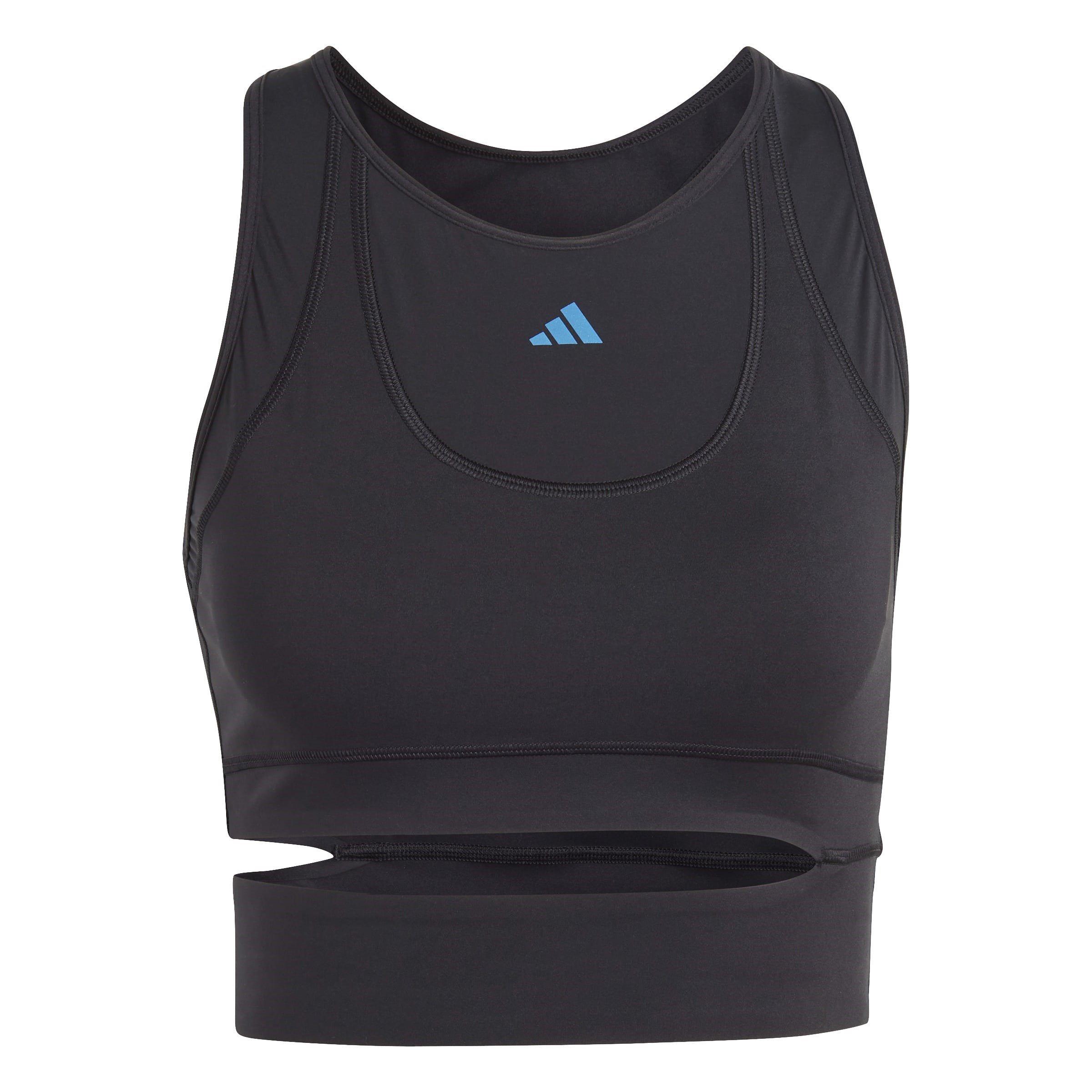 Preto - adidas - Tailored HIIT HEAT.RDY Crop Training Tank Top Womens - 1