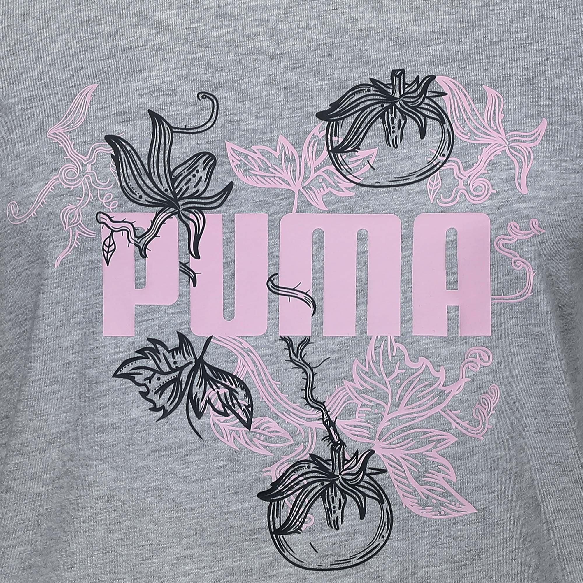 L.Gray Heather - Puma - Graphic T-Shirt Womens - 2