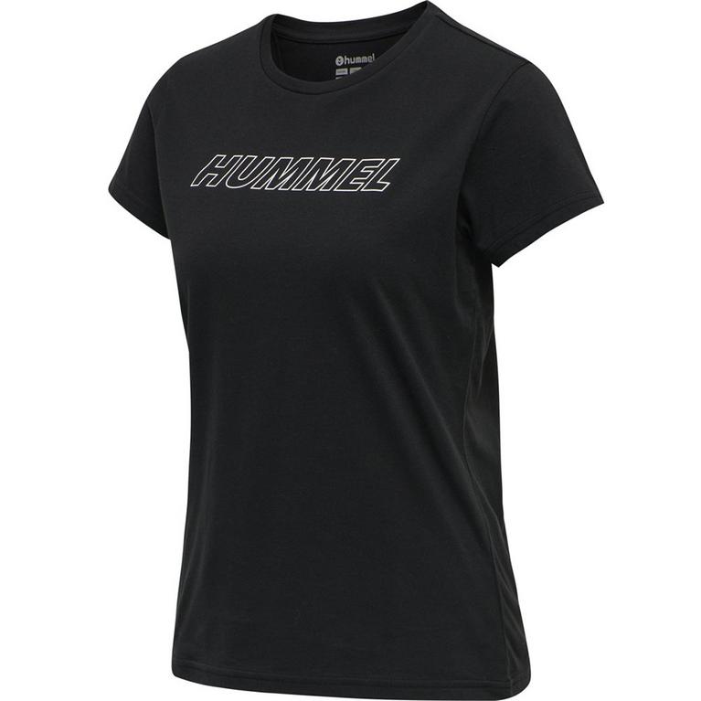 Noir - Hummel - LTE Cali Cotton Training T Shirt Womens - 1