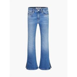 Calvin Klein Jeans FLARE MR SPLIT VISUAL MID BLUE