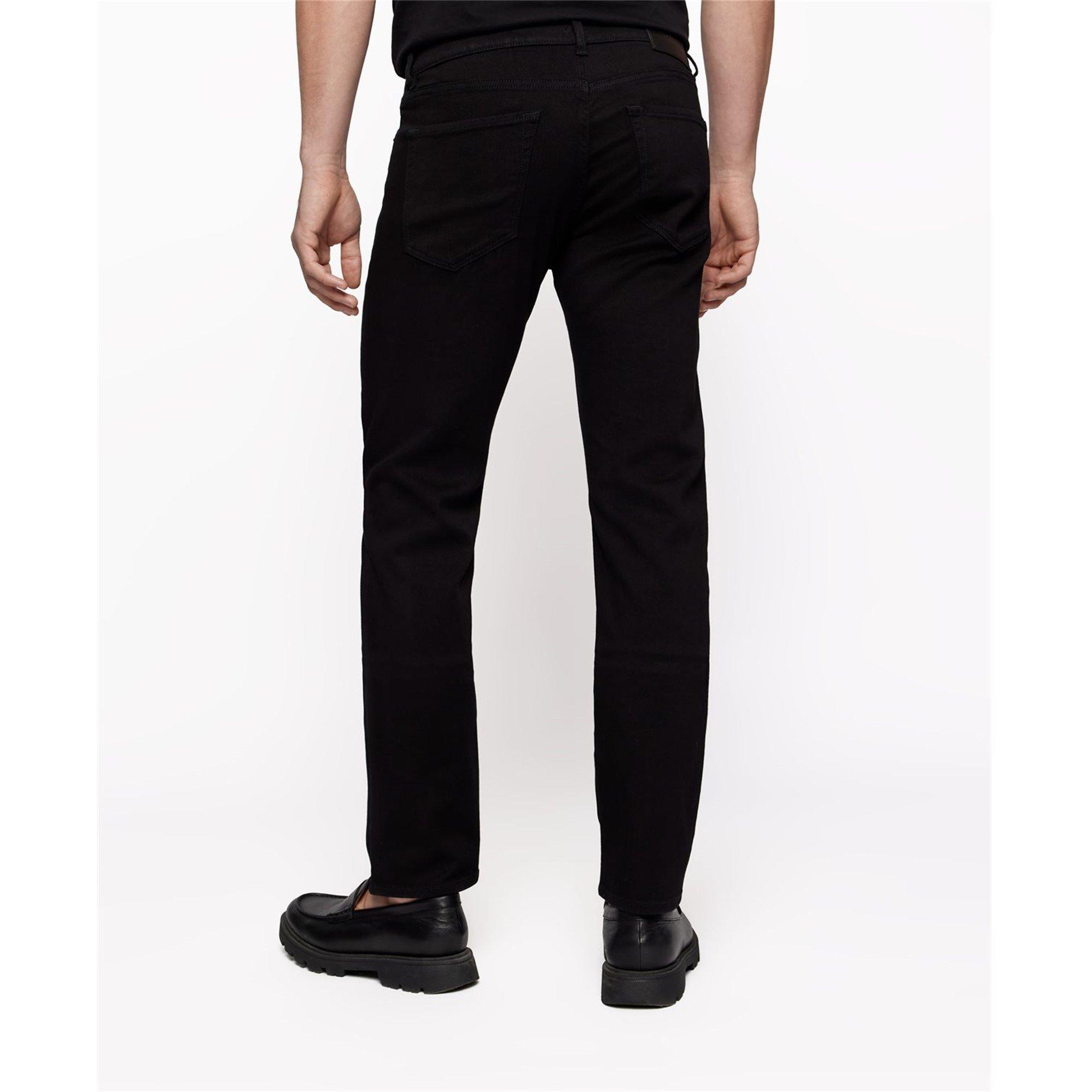 Black - Boss - Men's Regular Black Jeans, Expertly Crafted - 3