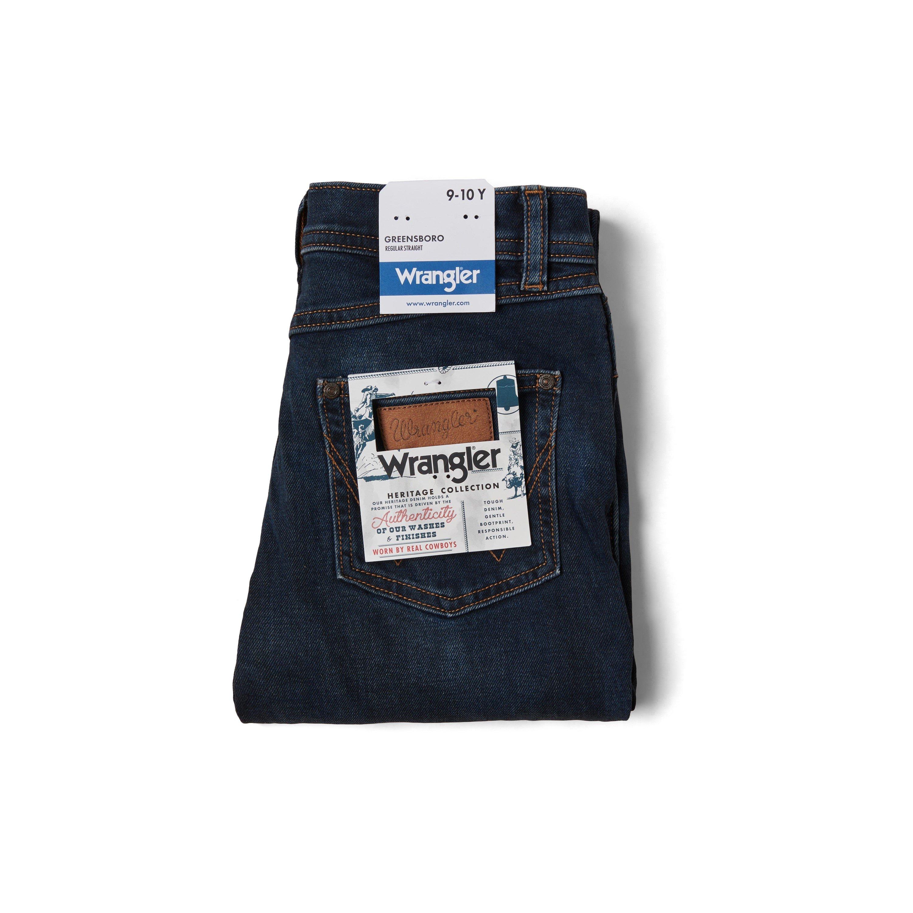 Blue black - Wrangler - Greensboro Classic Straight Leg Jeans - 4