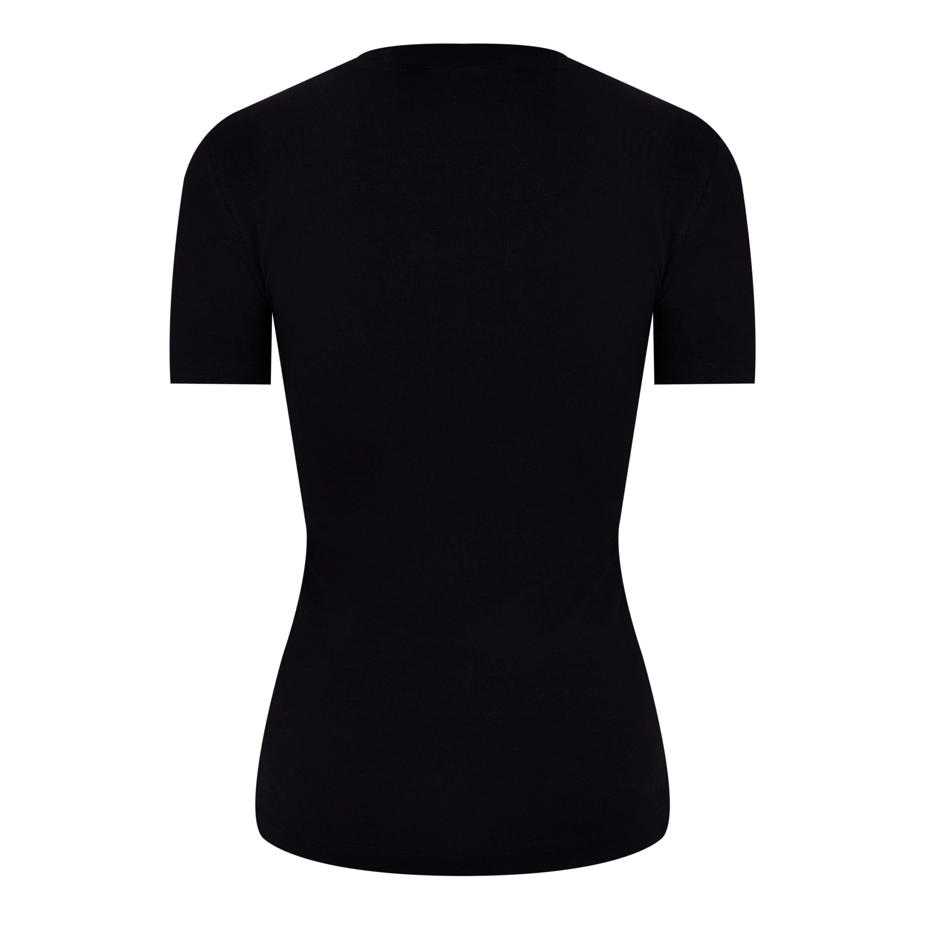 Tシャツ・カットソー VERSACE JEANS COUTURE Woman T-Shirt Black 78HAHT00CJ03T G89 VERSACE JEANS COUTURE | Printed Logo T-Shirt | Regular Fit T