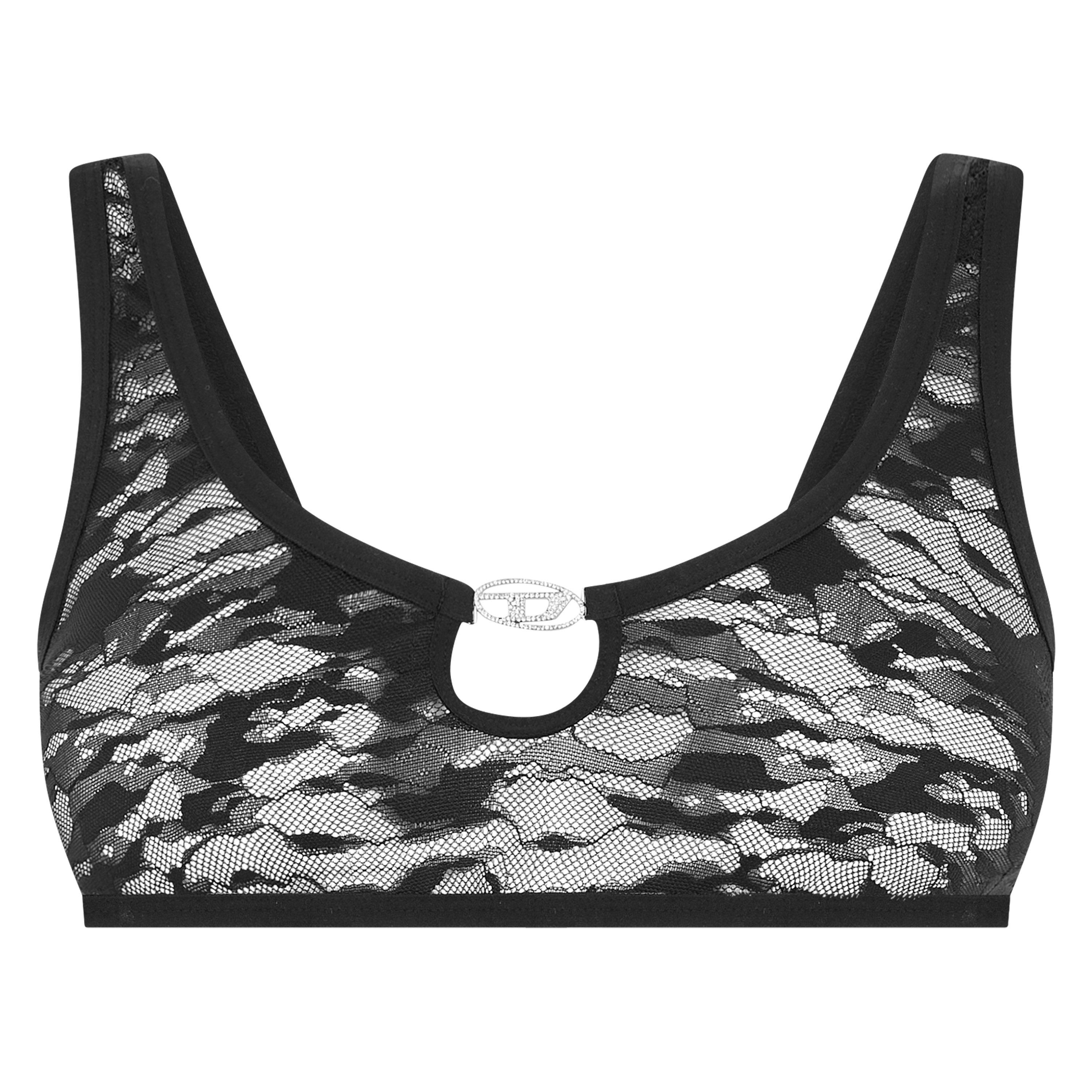 Black - Diesel - Oval D Lace Bra - 5