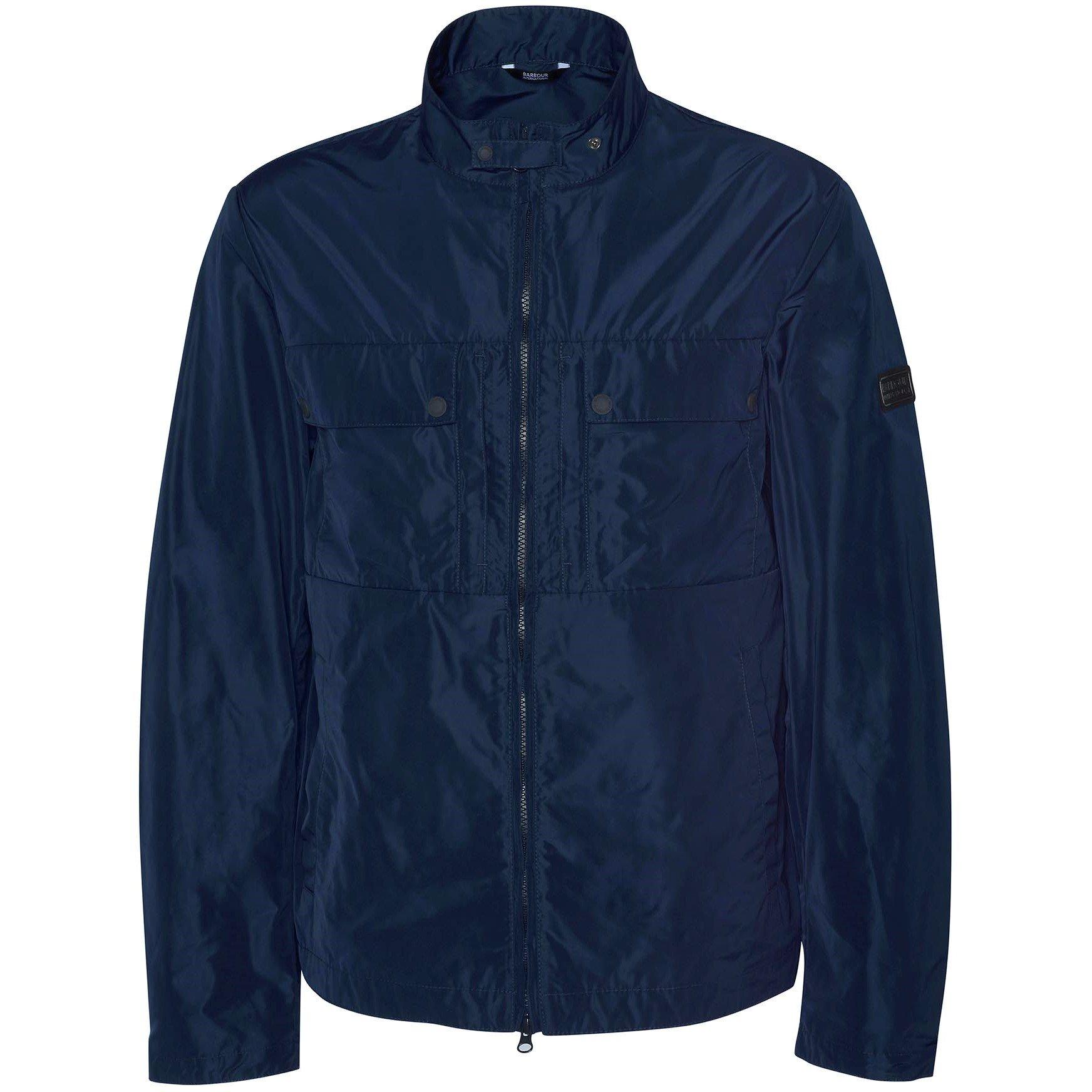 Navy NY51 - Barbour International - Men's Gorley Long Sleeve Tailored Fit Field Jacket - 7