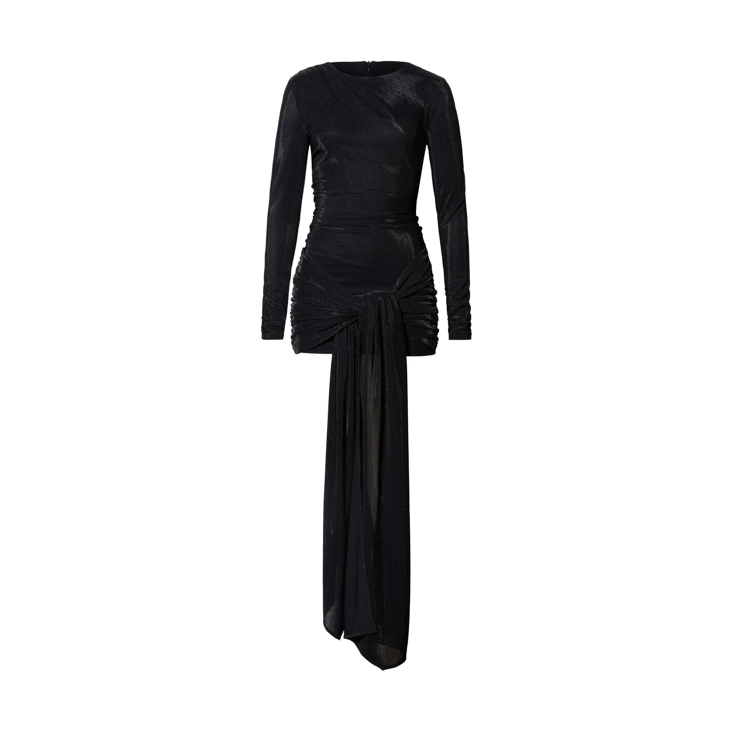 Black - Bardot - Cassidy Tie Front Dress - 5