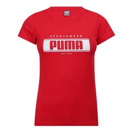 Puma Logo Graphic T-Shirt Womens