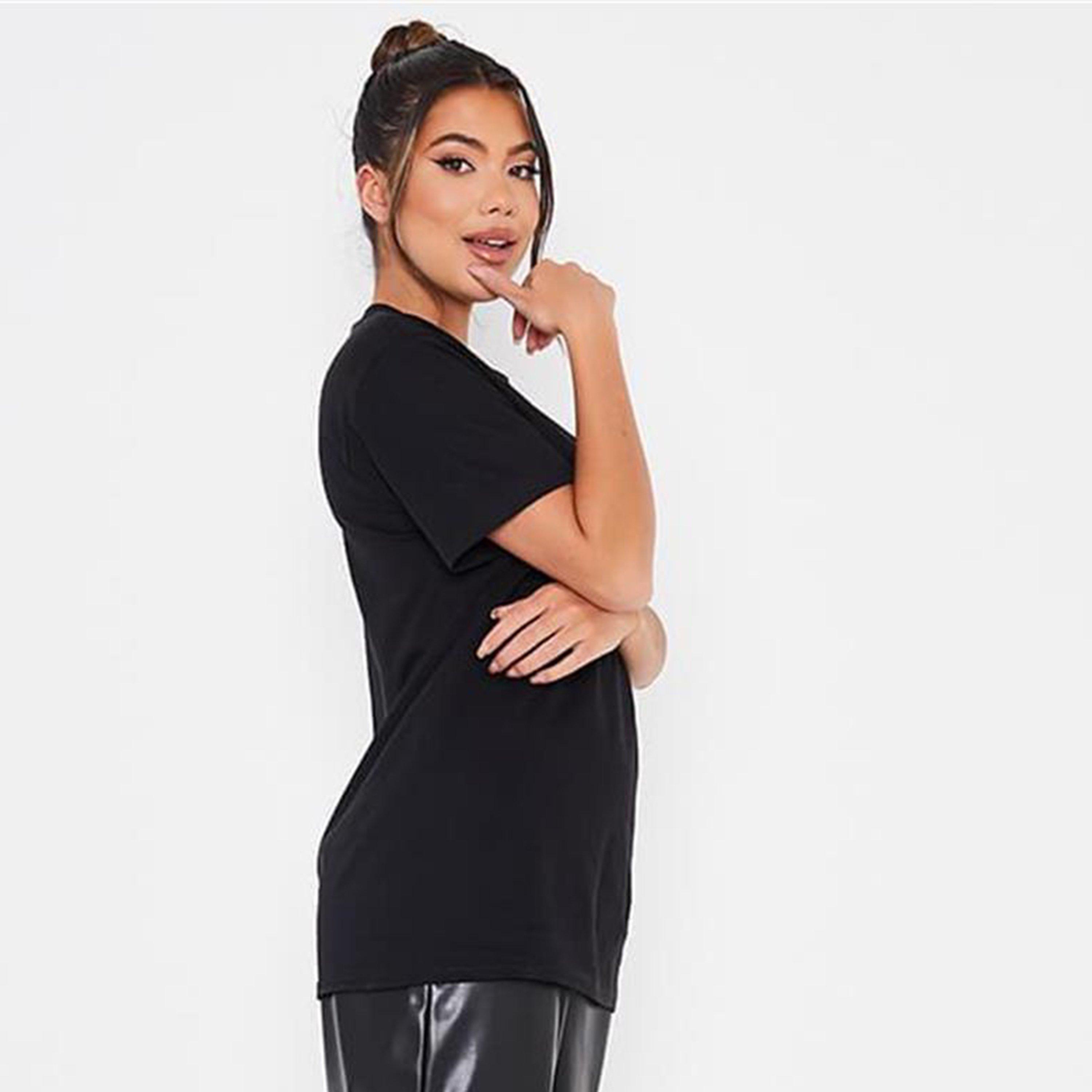 Negro - I Saw It First - ISAWITFIRST Monogram Lips Oversized T-Shirt - 3