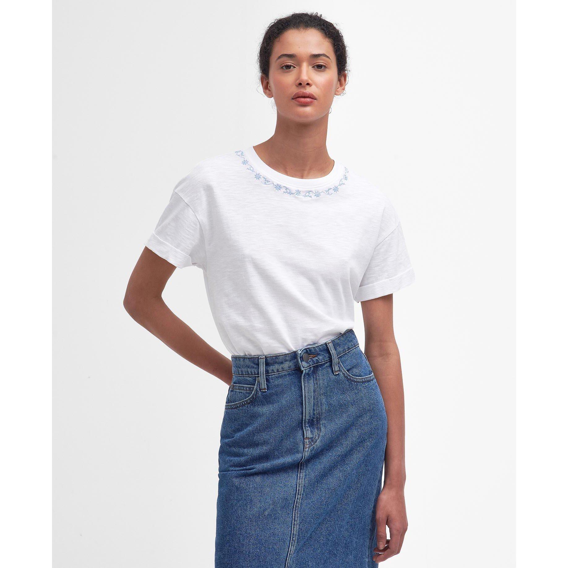 White - Barbour - Apia T-Shirt - 1