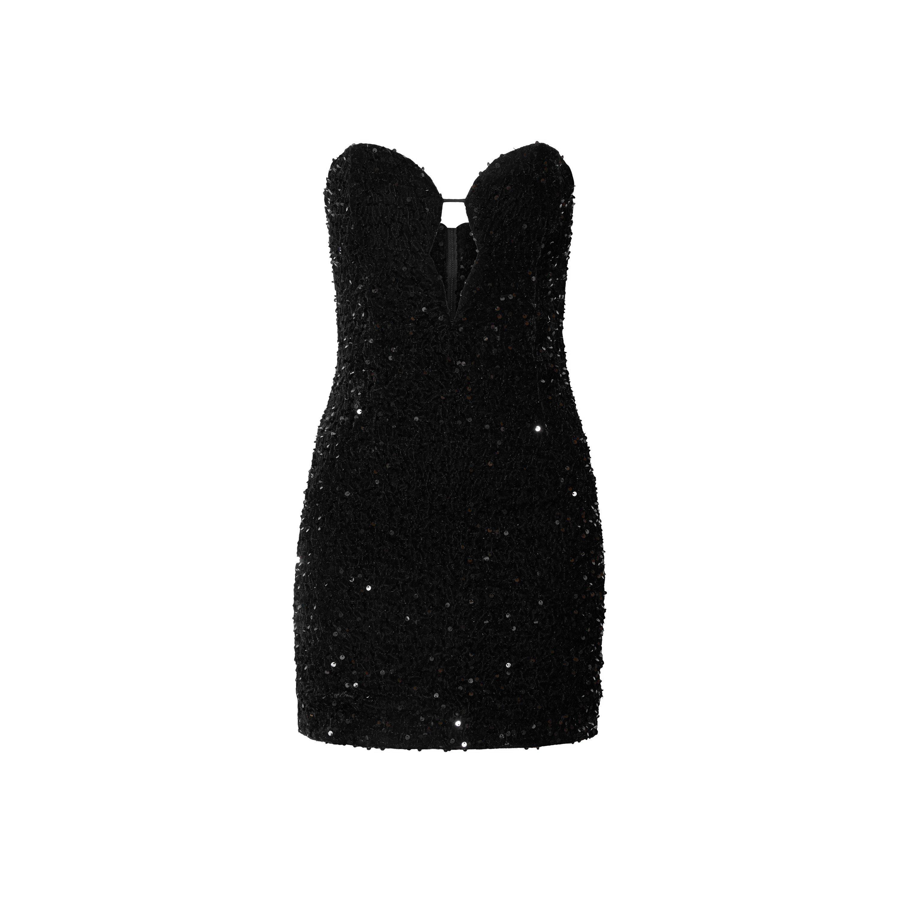 Black - Bardot - Eleni Sequin Mini Dress - 5