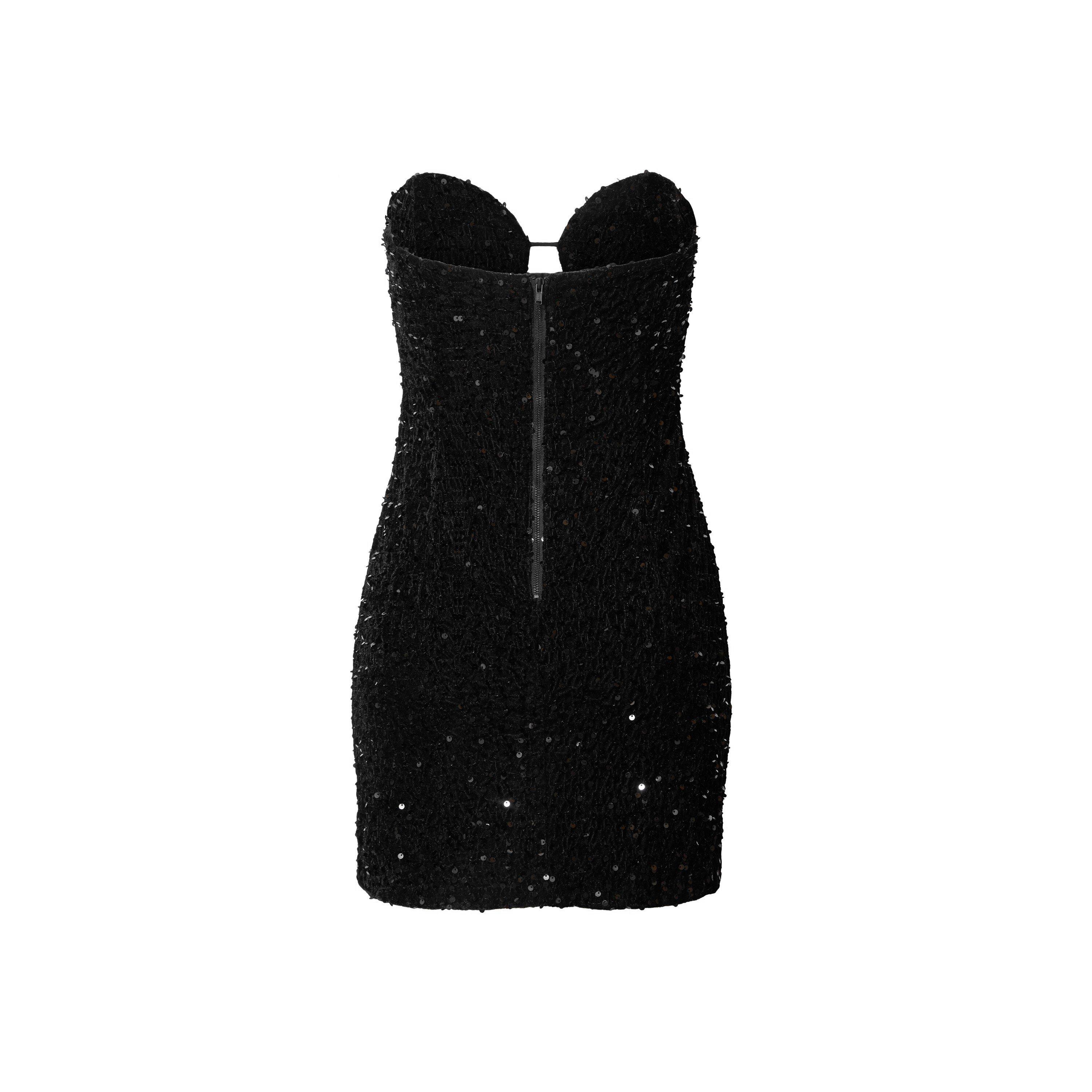 Black - Bardot - Eleni Sequin Mini Dress - 6