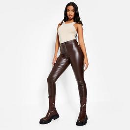 I Saw It First High Waisted Coated Skinny Jeans