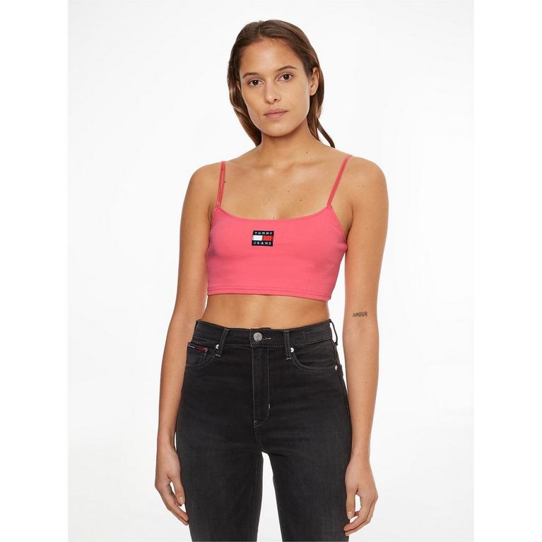 Rose THW - Tommy Jeans - TJW CROP RIB BADGE  DOUBLE STRAP - 2