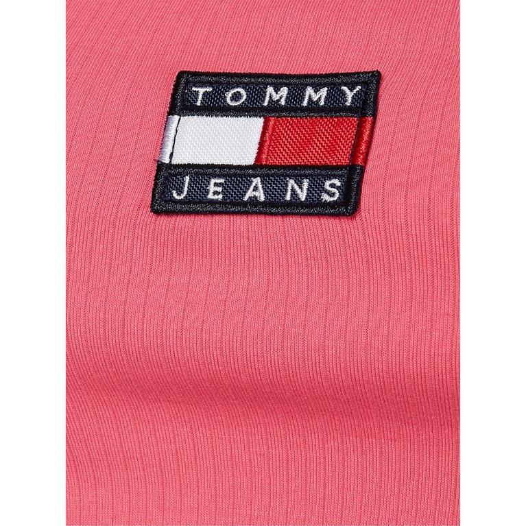 Rose THW - Tommy Jeans - TJW CROP RIB BADGE  DOUBLE STRAP - 4