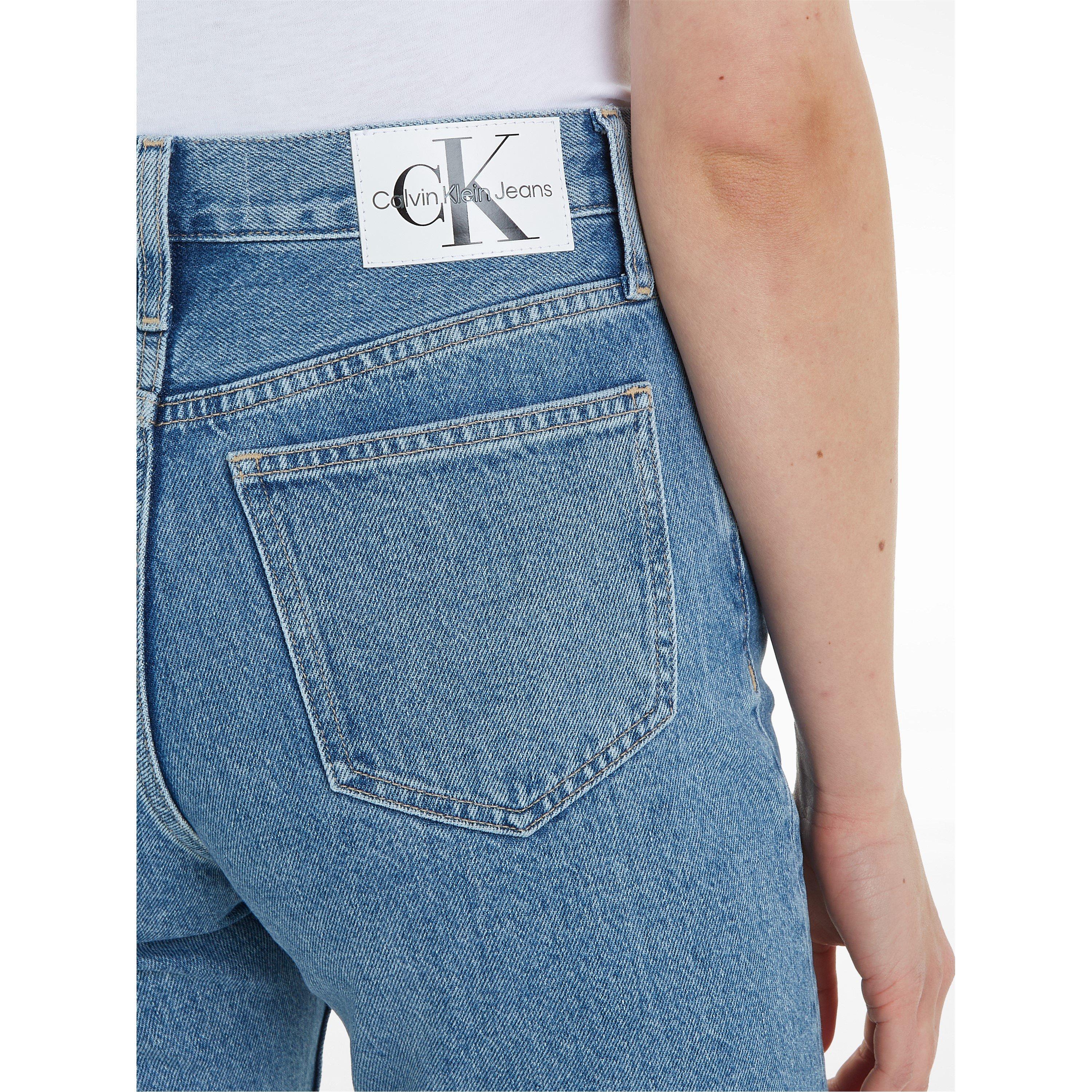 Denim Light - Calvin Klein Jeans - Women's High Rise Straight Leg Jeans - 3