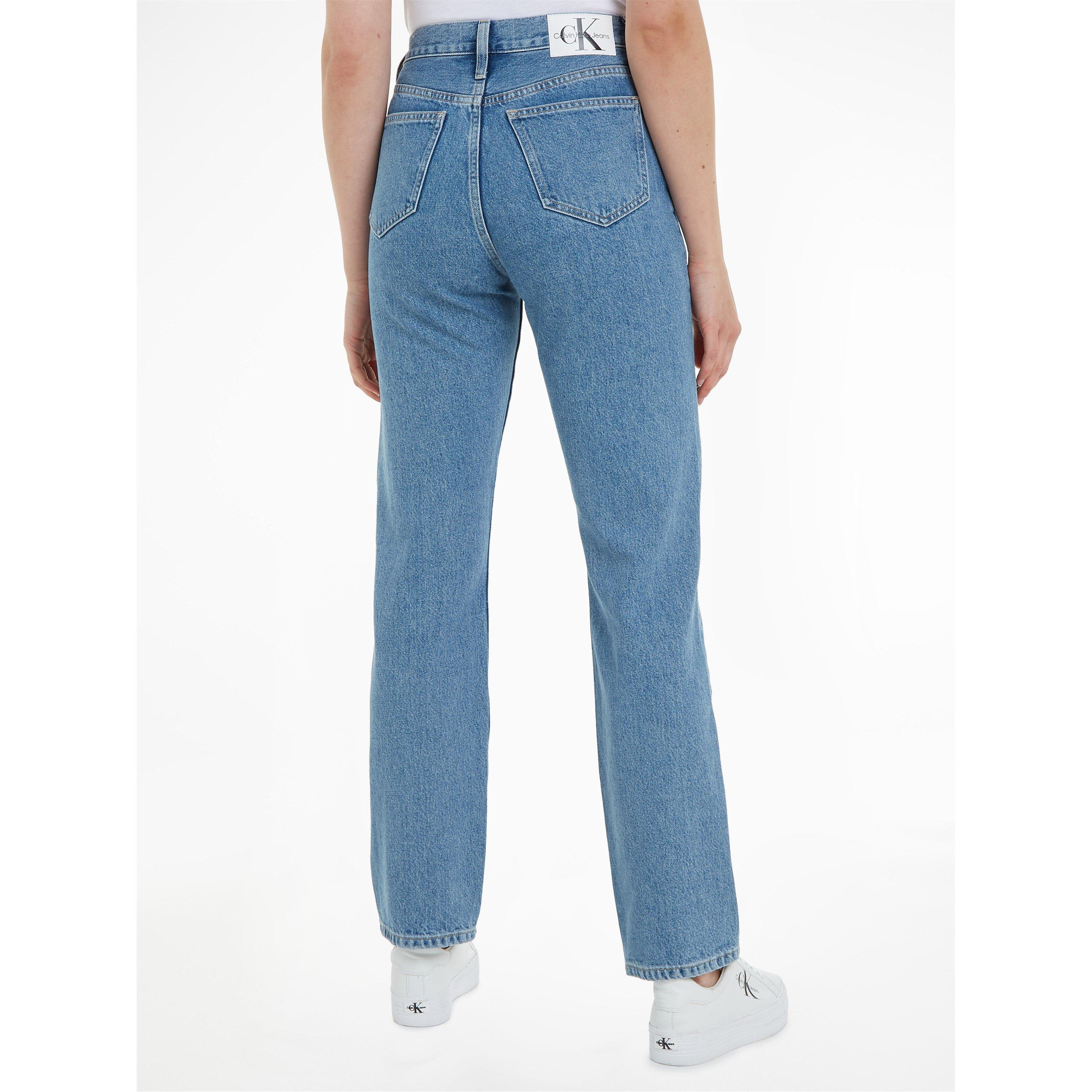 Denim Light - Calvin Klein Jeans - Women's High Rise Straight Leg Jeans - 4