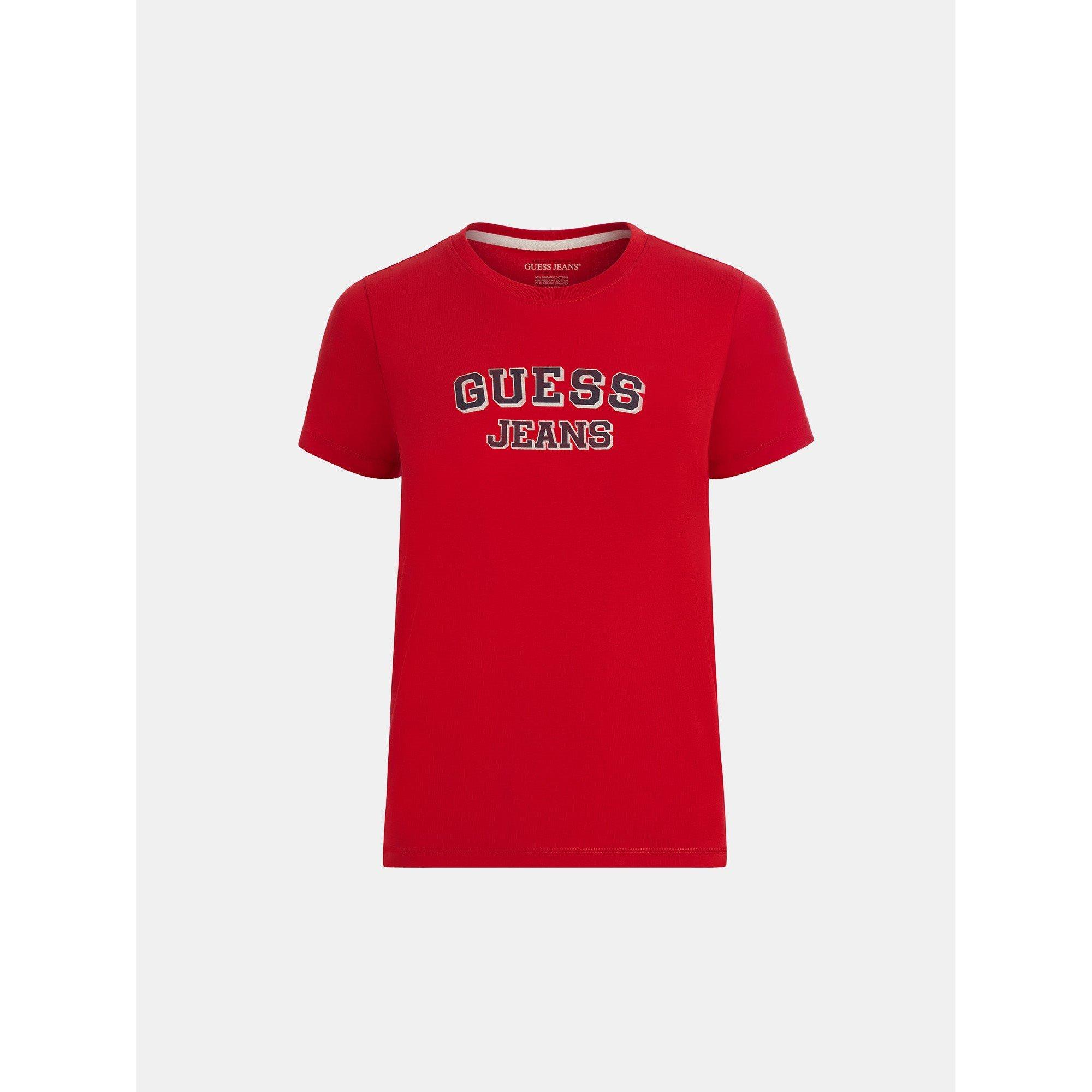 Rugby crvena - Guess - Women's Varsity Logo Regular Fit T-Shirt - 6
