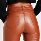 Chameau - I Saw It First - ISAWITFIRST High Waisted Pocket Coated Skinny Jeans - 5