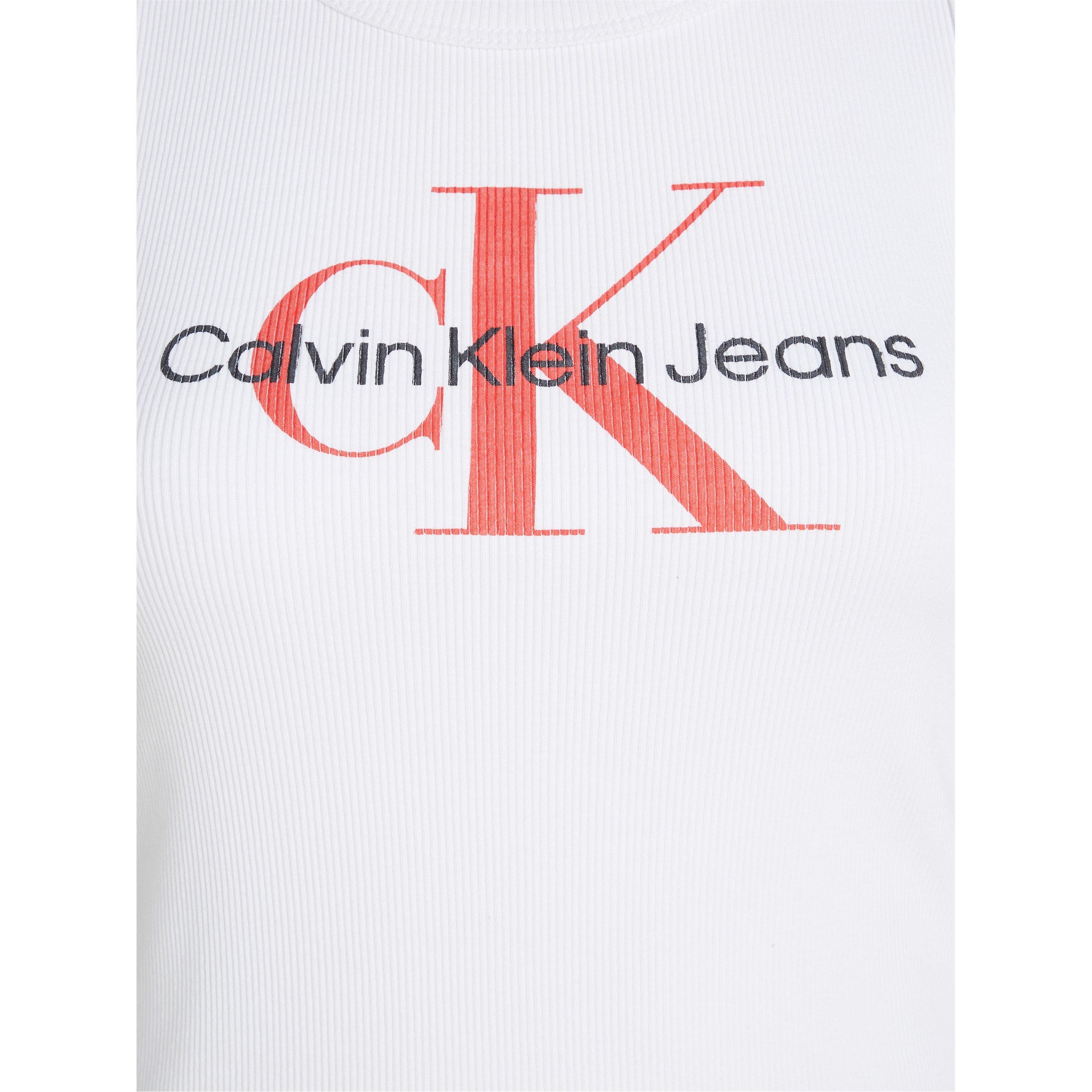 Bright White - Calvin Klein Jeans - Archival Monologo Tank Top - 5