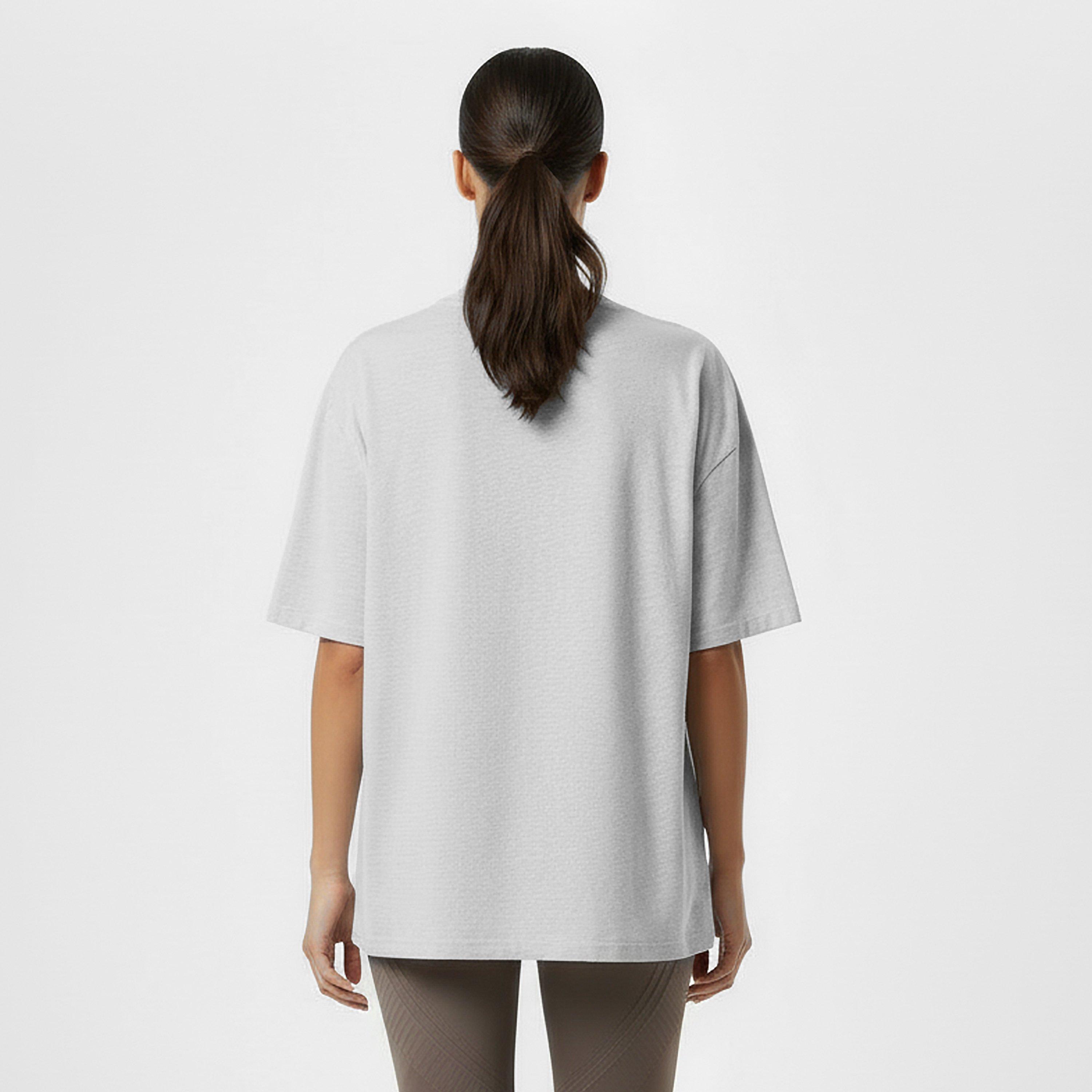 Lys Grå Melange - USA Pro - Pro Oversized T-Shirt Womens - 4