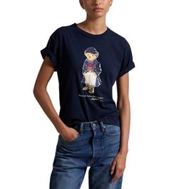 Polo Ralph Lauren Bear Logo Cotton Jersey T-Shirt
