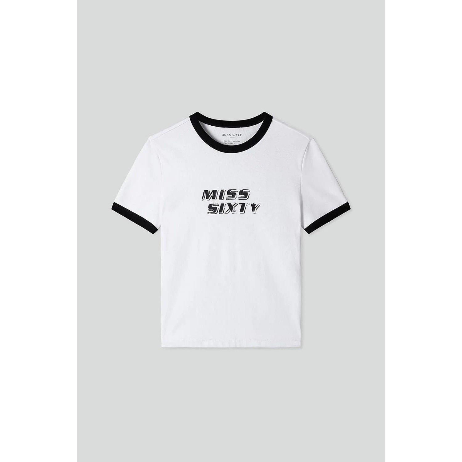 Bright White - Miss Sixty - Short Sleeve Baby Tee - 5