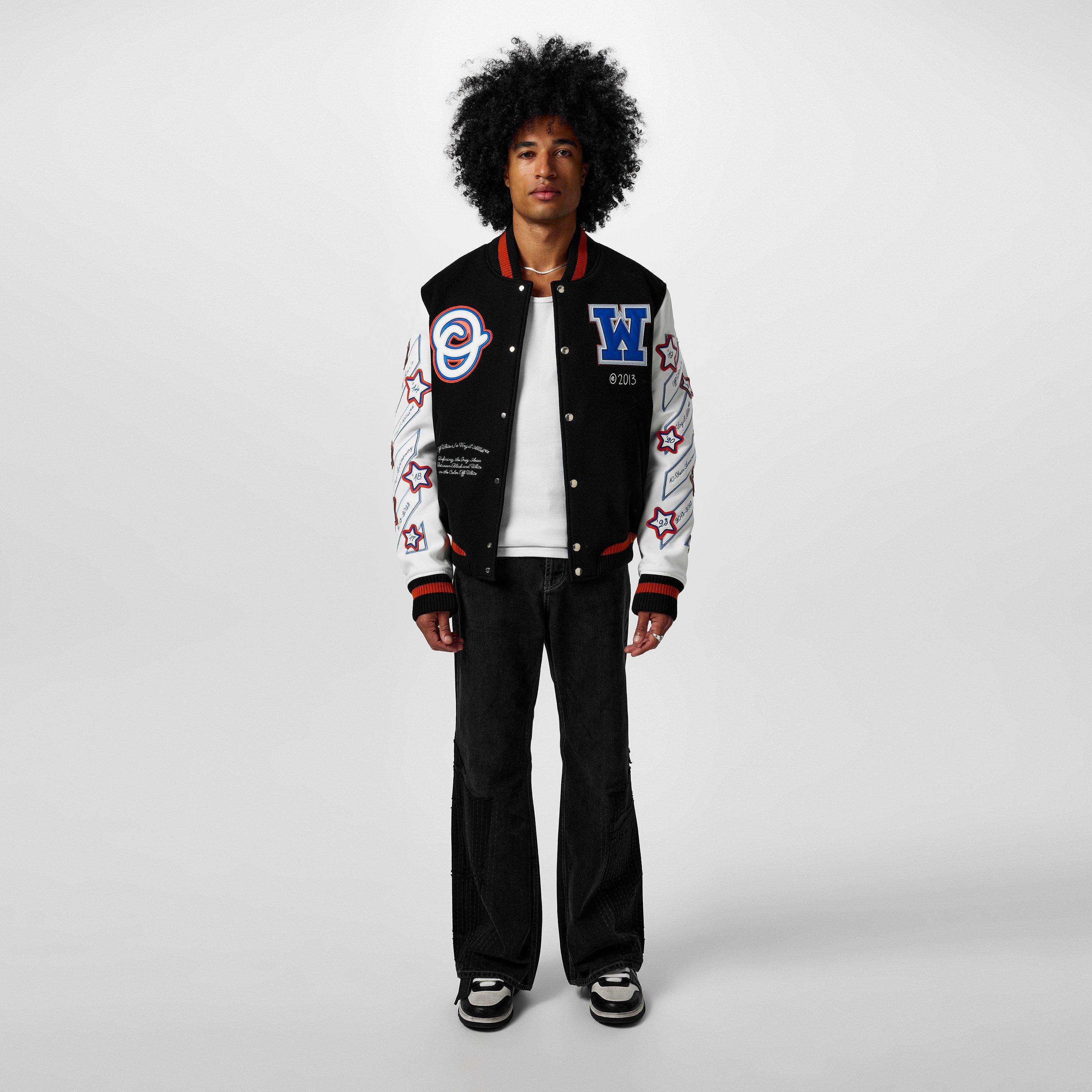 Vintage Black - Off White - Men's Flare Distressed Patchwork Jeans - 6