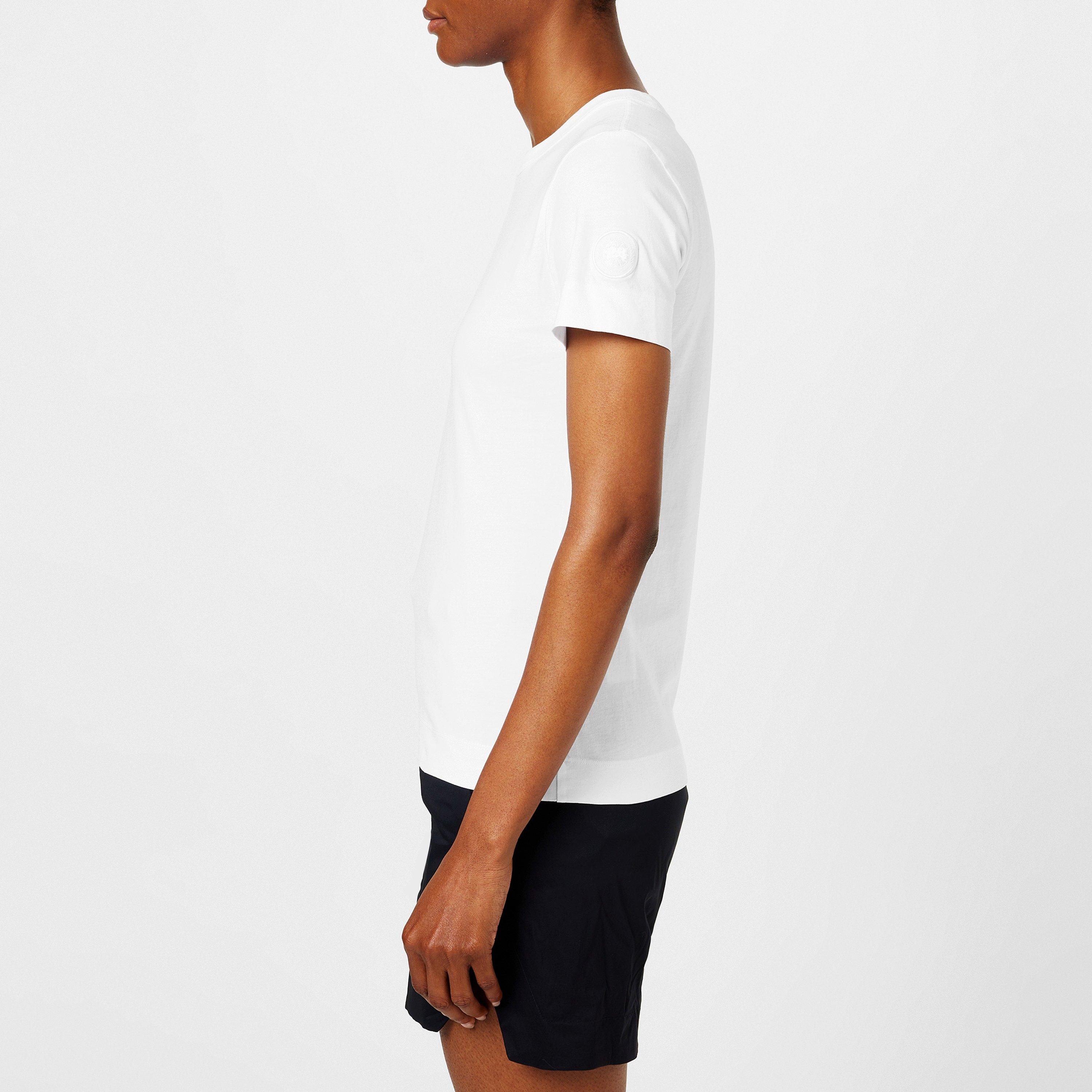 White 25 - Canada Goose - Women's Plain Cotton Broadview T-Shirt - 2