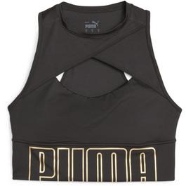 Puma French Connection Biały T-shirt z kieszenią ozdobioną lamówką